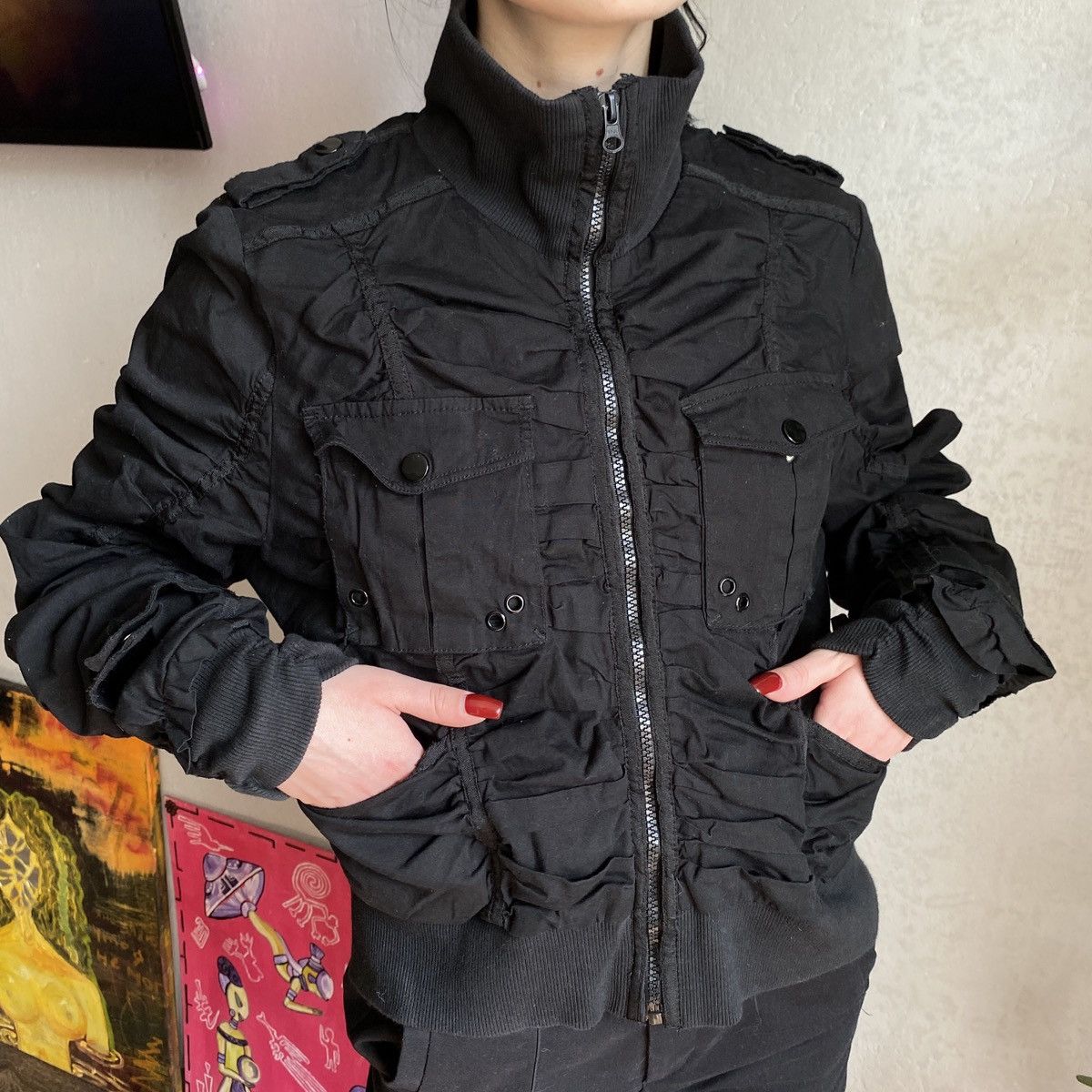 Japanese Brand × Vintage Vintage Jean Paul Gaultier Style Jacket Size M / US 6-8 / IT 42-44 - 4 Thumbnail