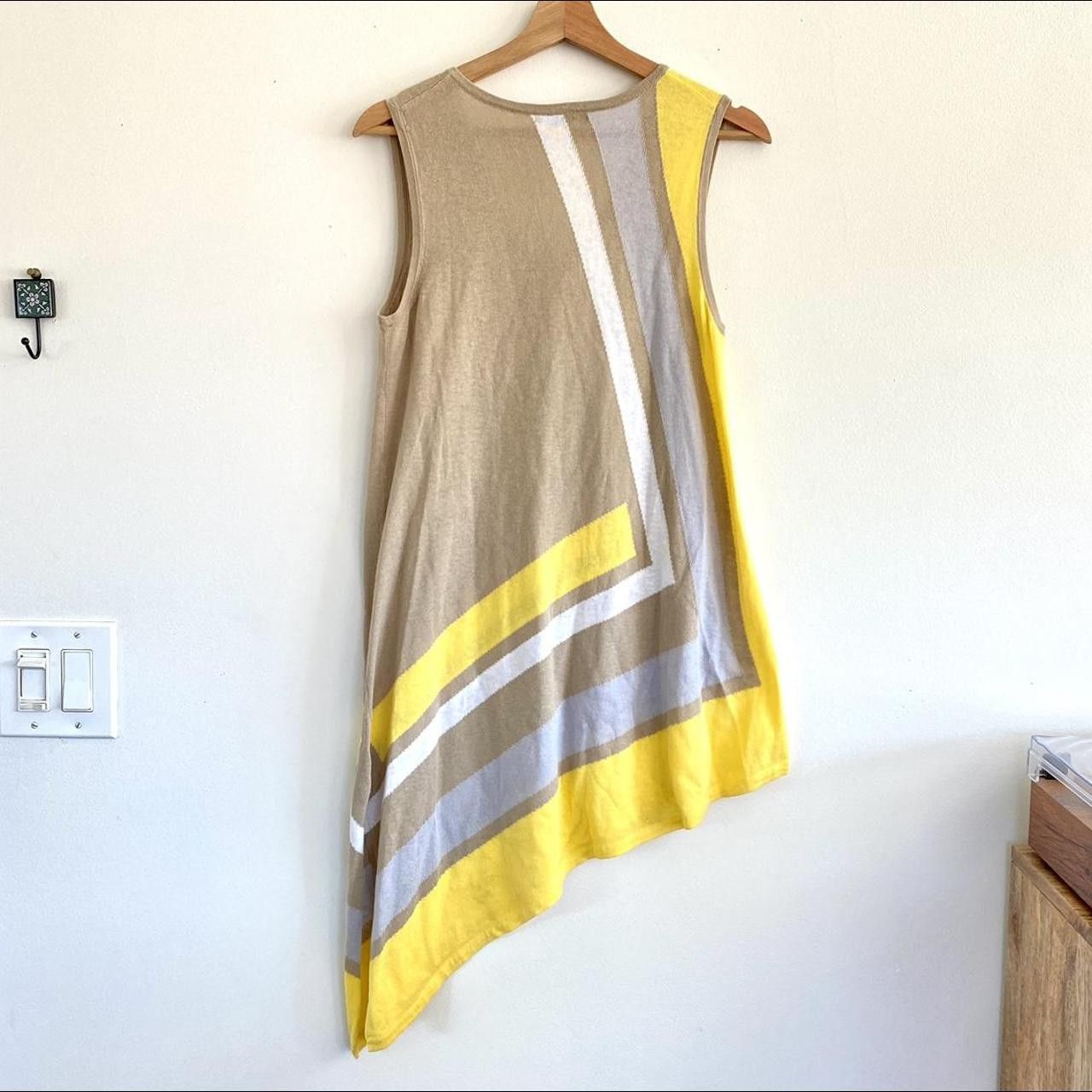 Other CABLE & GAUGE YELLOW CREAM MEDIUM MINI ASYMMETRICAL DRESS Size M / US 6-8 / IT 42-44 - 6 Thumbnail
