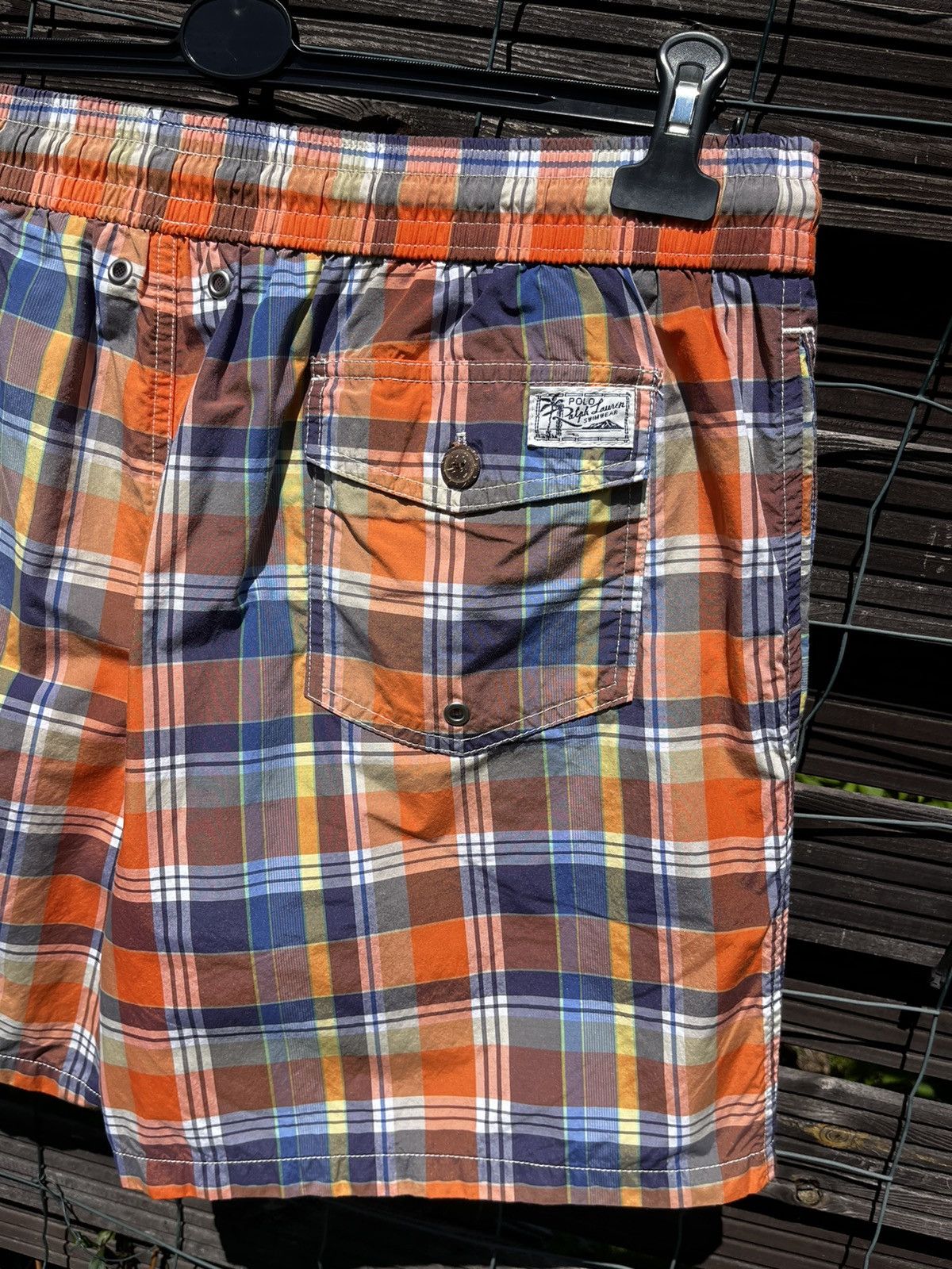 Polo Ralph Lauren × Ralph Lauren 🩳 POLO RALPH LAUREN PLAID SWIM TRUNKS STREETWEAR Y2K SHORTS Size US 38 / EU 54 - 11 Thumbnail