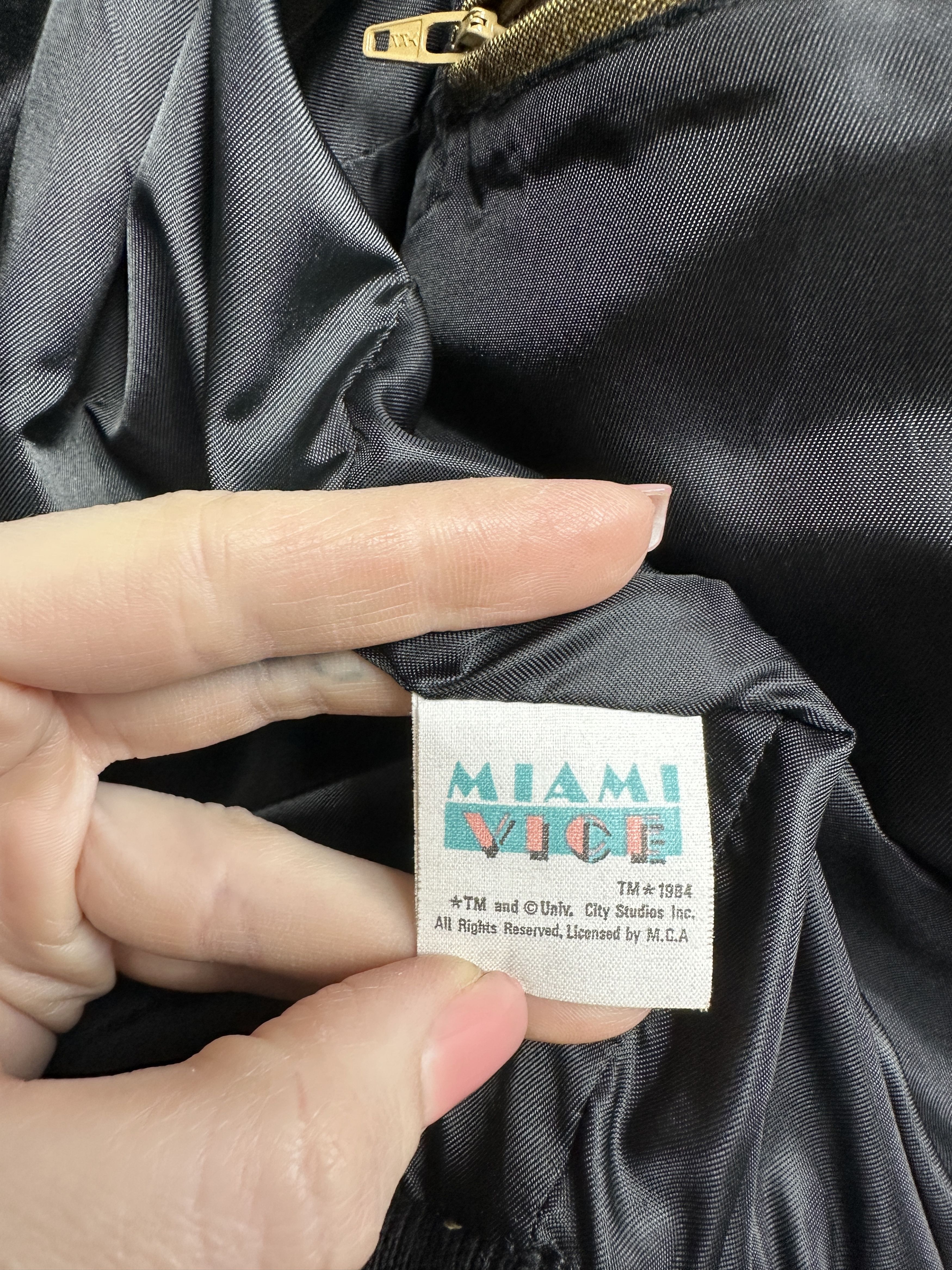 Universal Studios Miami Vice 1984 Vintage Universal Studios Mens Bomber Jacket Size US L / EU 52-54 / 3 - 6 Thumbnail