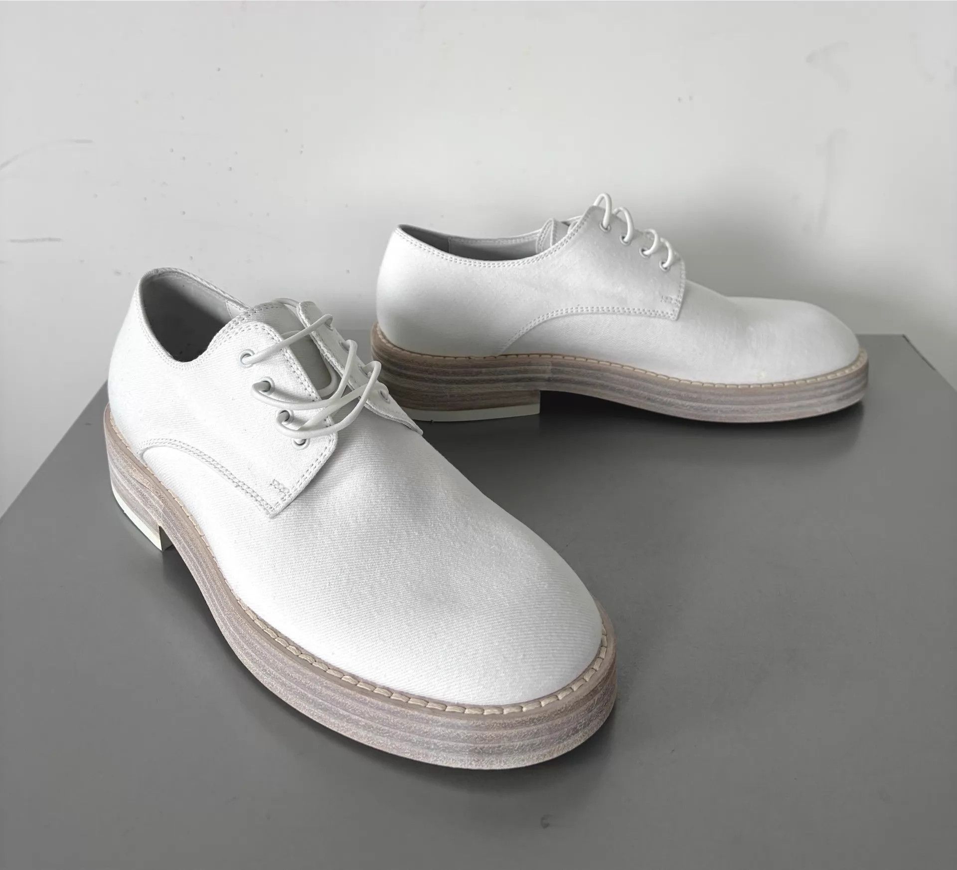 Ann Demeulemeester White Lace-Up Formal Shoes Size 6.5 Size US 6.5 / EU 39-40 - 1 Thumbnail