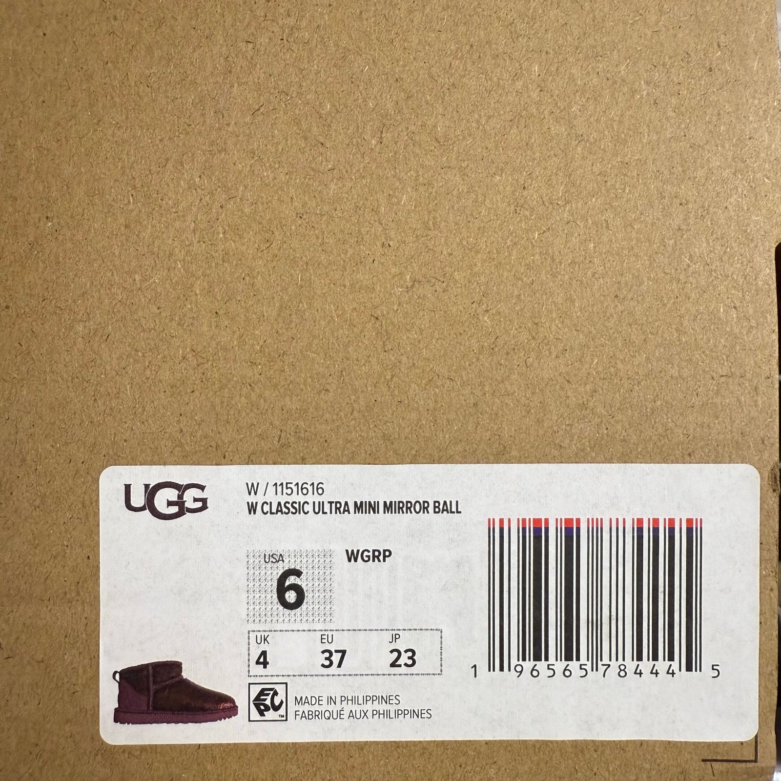 Ugg UGG WOMEN'S SIZE 6 CLASSIC ULTRA MINI MIRROR BALL WGRP WILD Size US 6 / IT 36 - 8 Thumbnail