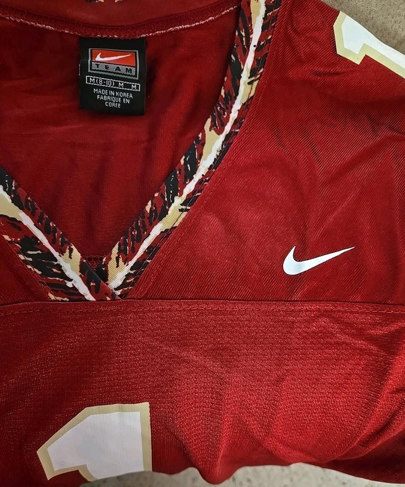 Nike Nike Youth Jersey 8-10 FSU FSU Seminoles Football #1 Size US M / EU 48-50 / 2 - 2 Thumbnail