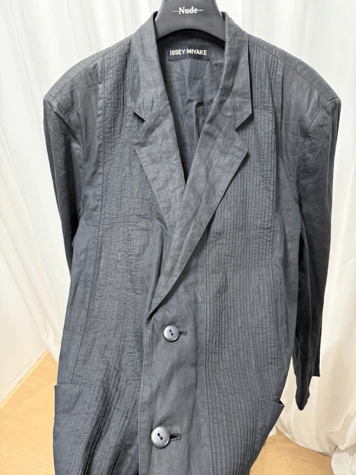 Issey Miyake Issey Miyake Vintage Issey Miyake Men Winkled Jacket-2506 Size US L / EU 52-54 / 3 - 4 Thumbnail