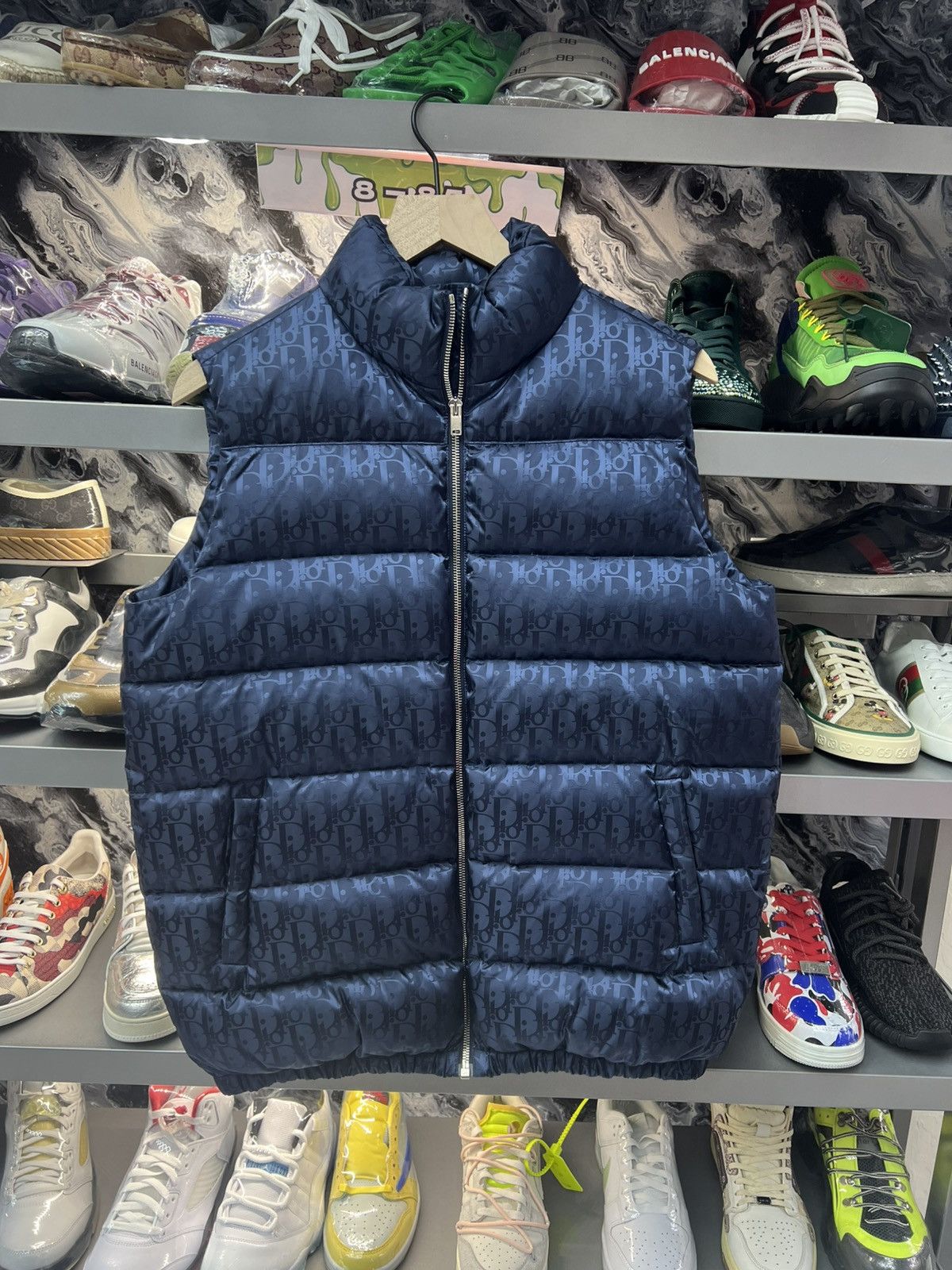 Dior Dior Navy Monogram Kids Vest Size US S / EU 44-46 / 1 - 1 Thumbnail