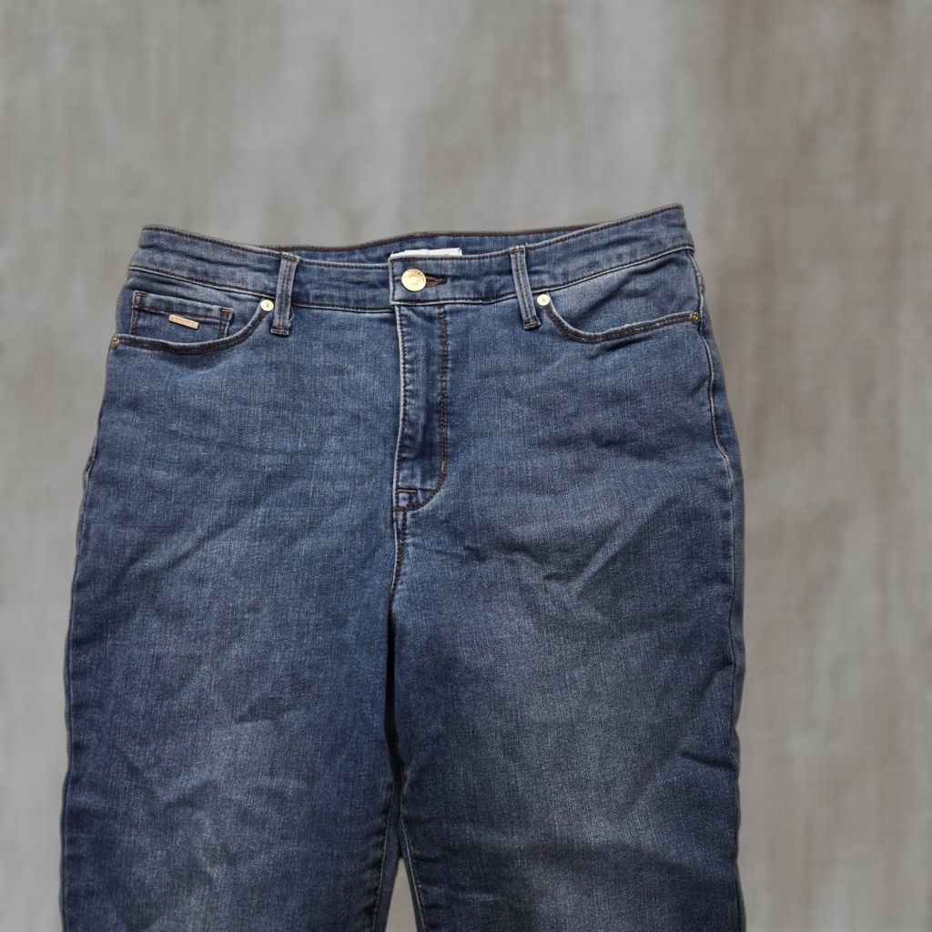 Nine West Nine West Jeans Womens 10 High Rise Skinny Medium Wash Blue Denim Pants Boys? No, Women. Size 32" / US 10 / IT 46 - 1 Thumbnail