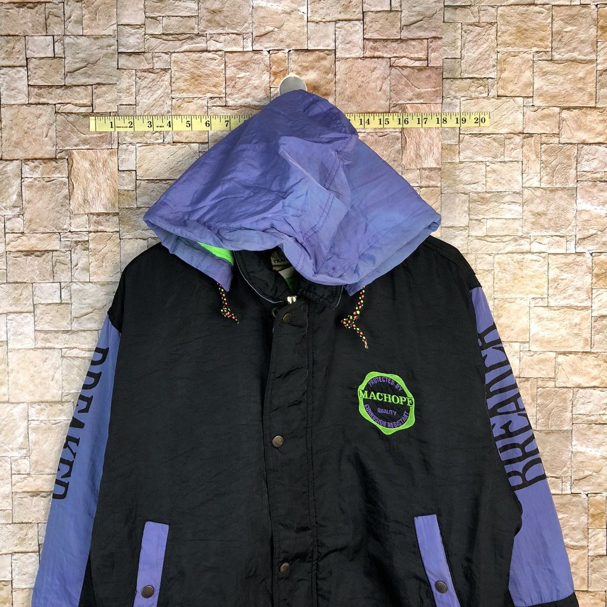Japanese Brand Machope WindBreaker Purple Hoodie #A559 Size US L / EU 52-54 / 3 - 2 Thumbnail