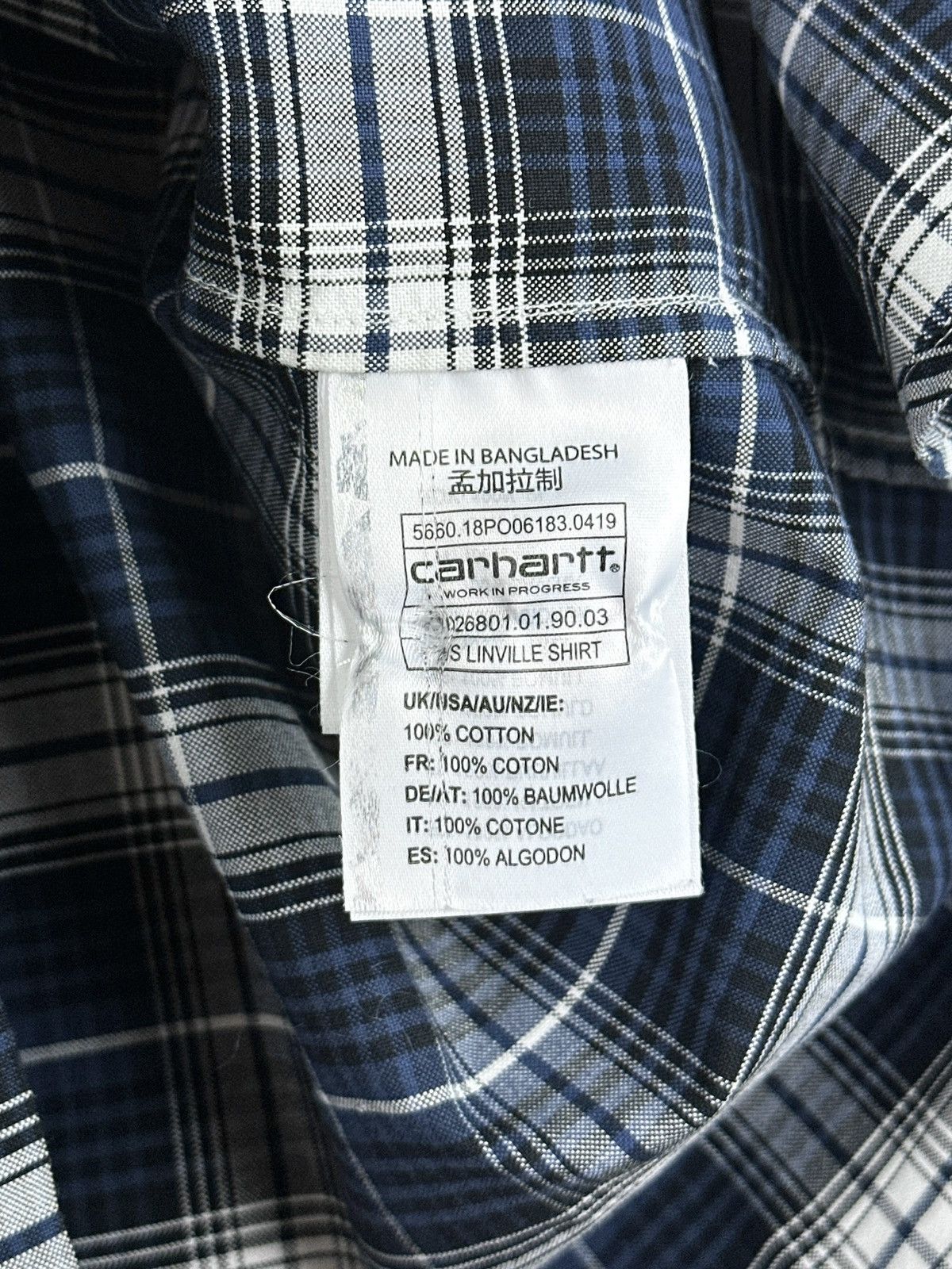 Carhartt Wip Carhartt WIP Linville Short Sleeve Plaid Shirt Button Down Size US XS / EU 42 / 0 - 7 Thumbnail