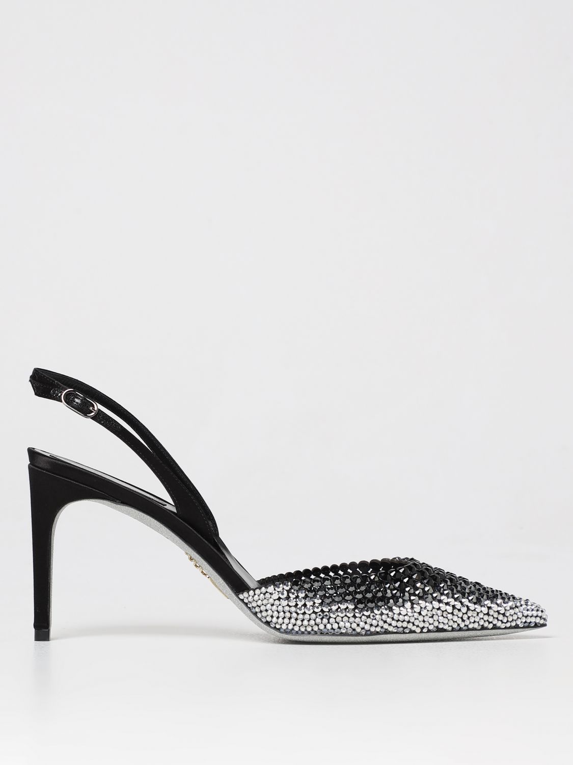 image of Rene Caovilla High Heel Shoes Woman Black, Women's (Size 6)