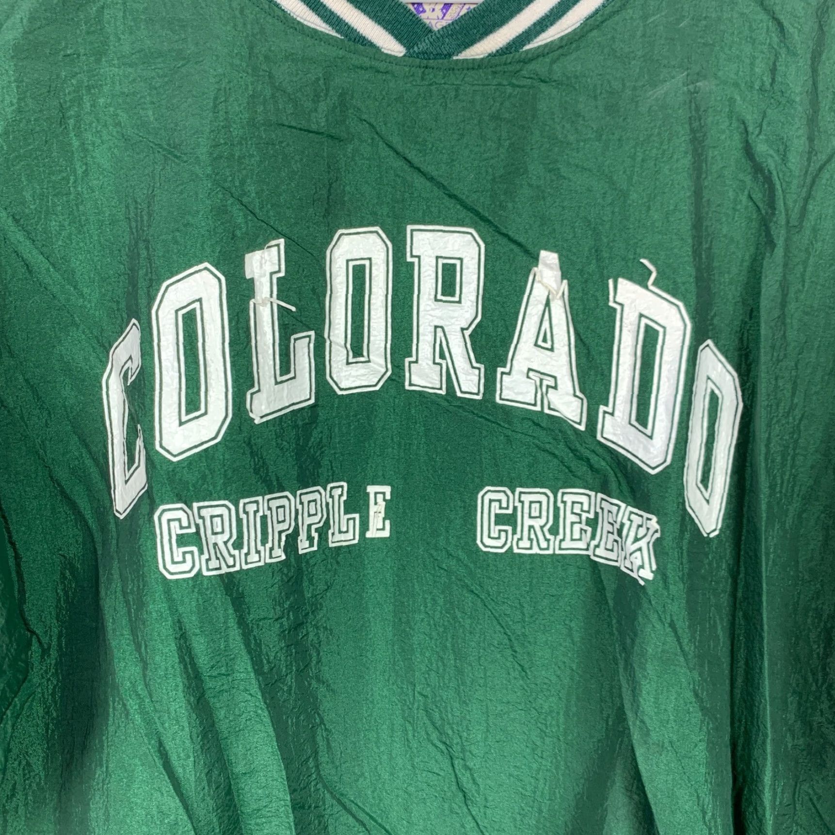 Vintage VINTAGE Arctic Image Windbreaker Pullover Shirt XL Green 1980s Nylon Casual Mens Size US XL / EU 56 / 4 - 2 Thumbnail