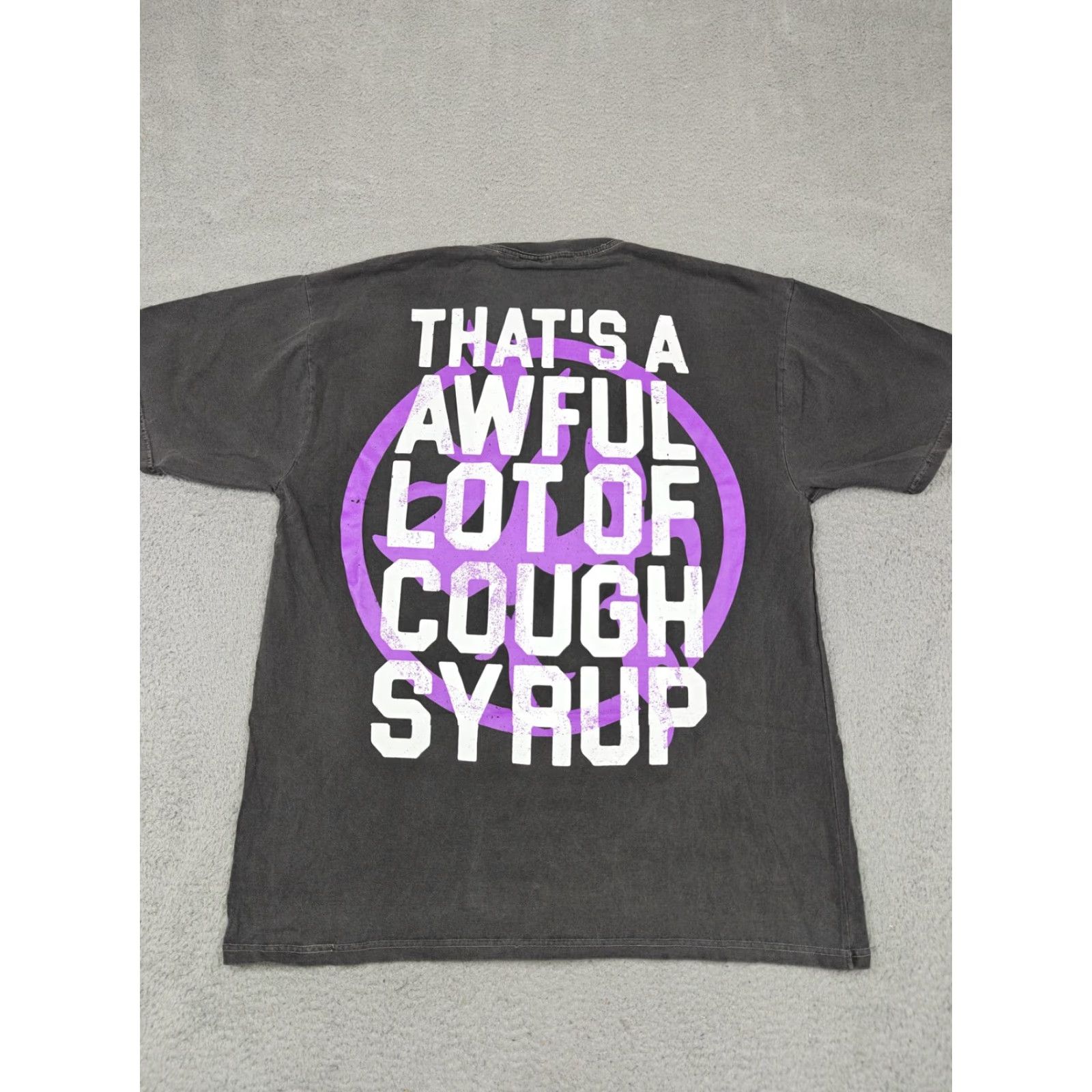 Vintage Awful Lot Of Cough Syrup x Lost Hills Shirt Mens XL Washed Black Heavyweight New Size US XL / EU 56 / 4 - 6 Thumbnail