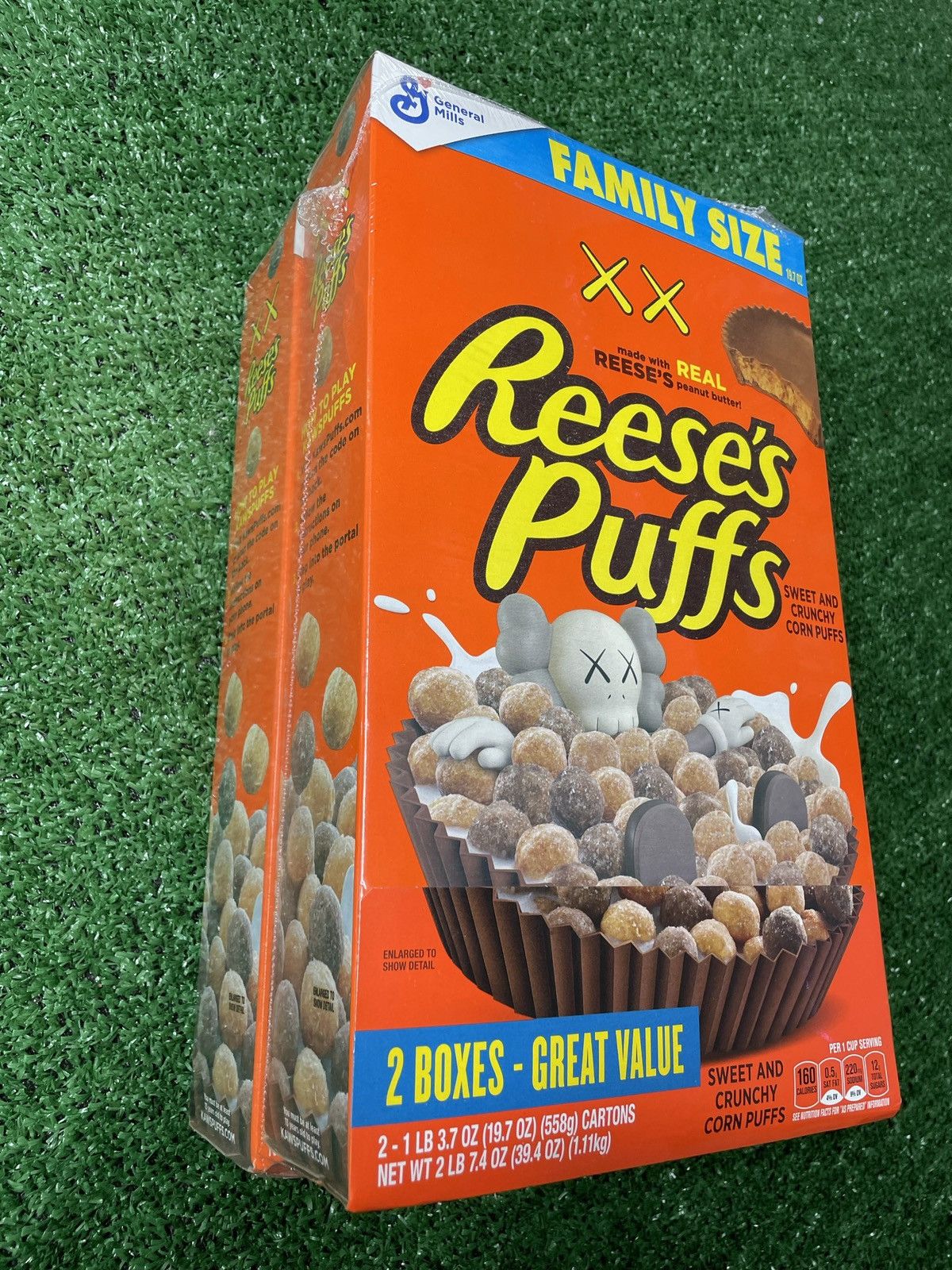 Kaws Reese’s Puffs x KAWS Limited Edition Cereal Box Family Size Size ONE SIZE - 1 Thumbnail