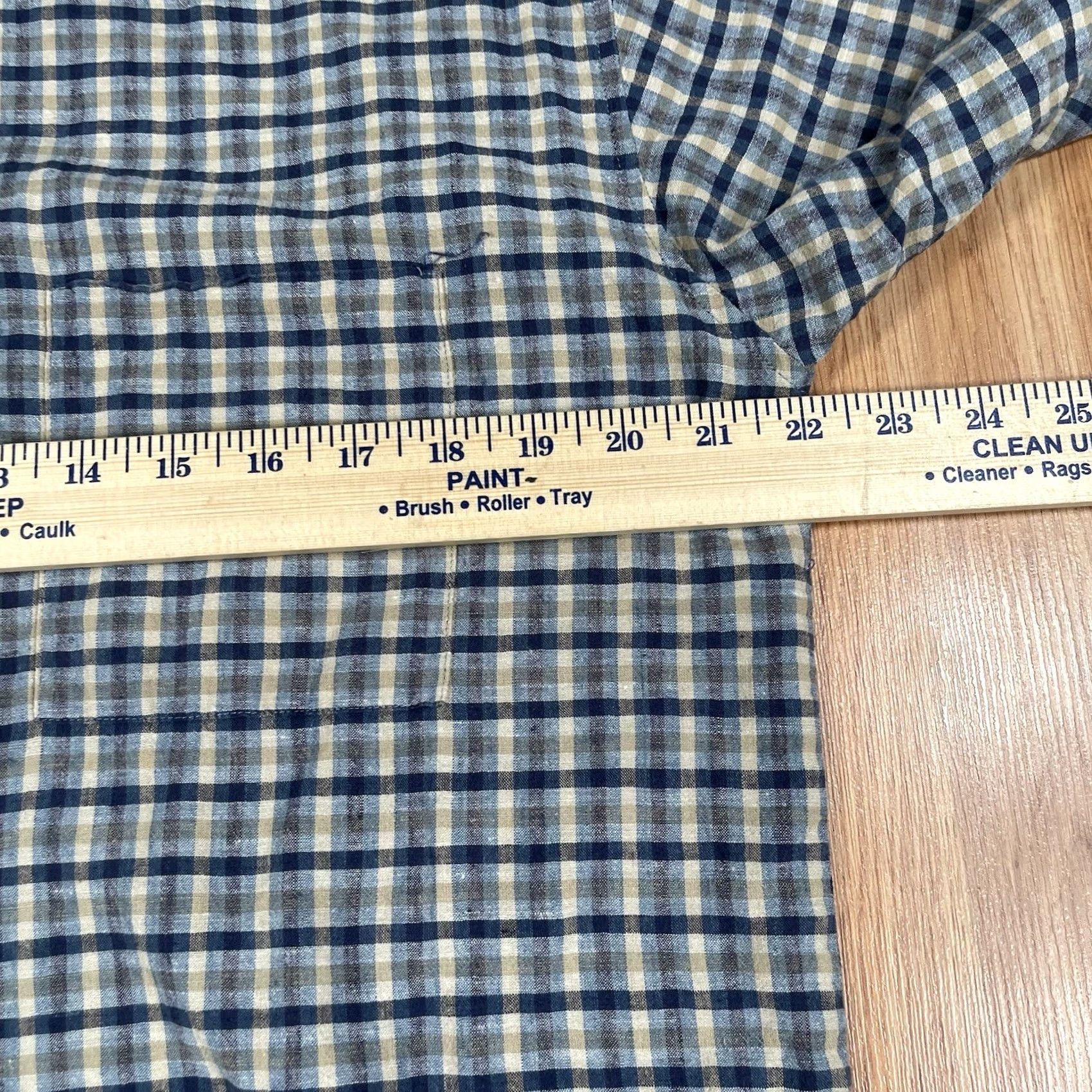 Bill Blass Bill Blass Shirt Men’s S Small Linen Blend Check Button Up Short Sleeve Casual Mens Shirt Size US S / EU 44-46 / 1 - 5 Thumbnail