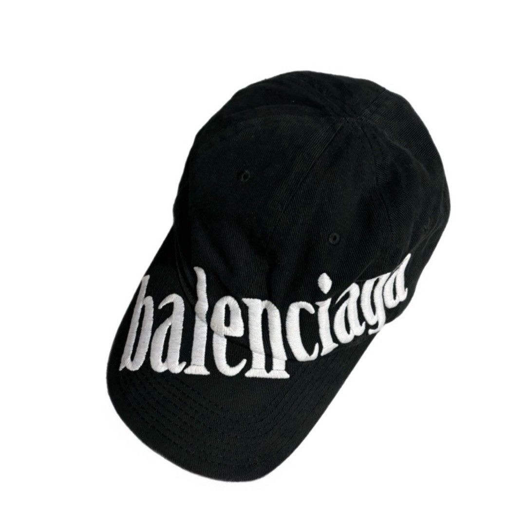BALENCIAGA diagonal logo cap 刺繍 キャップ 黒 Diagonal Logo Cap Black | The Webster