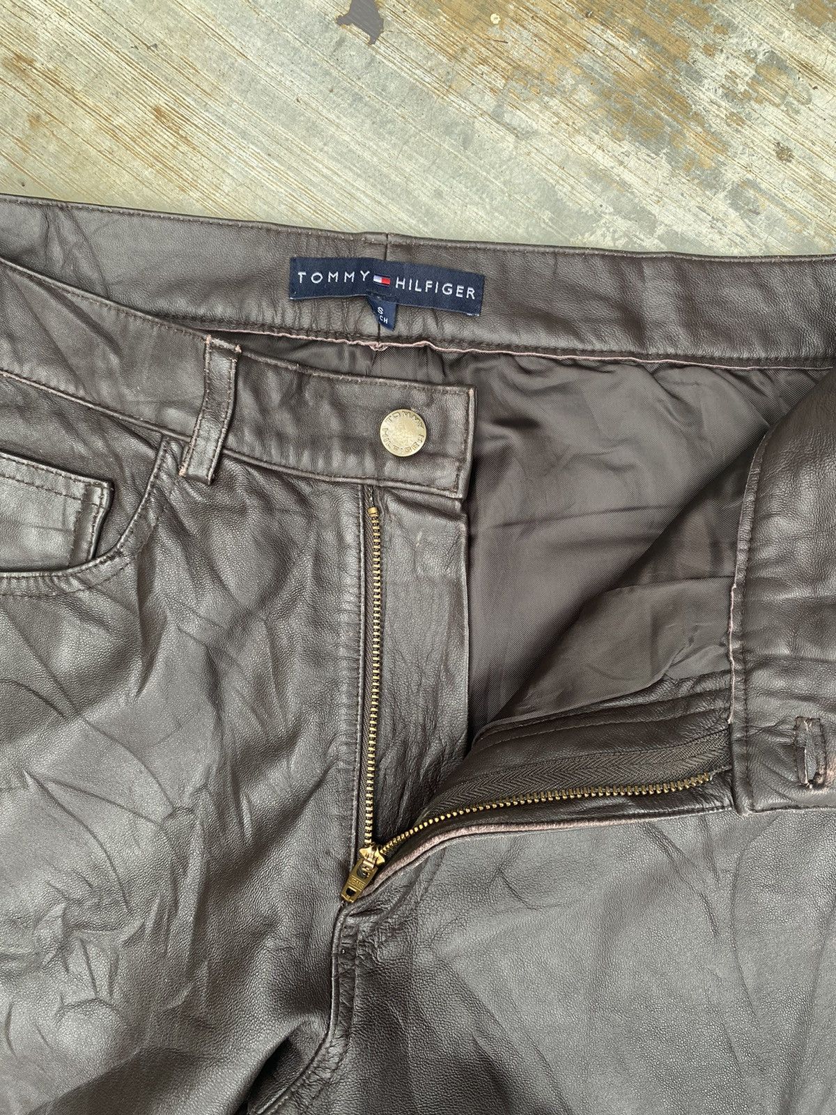 Leather × Tommy Hilfiger Tommy Hilfiger Leather Pants Size US 29 - 6 Thumbnail