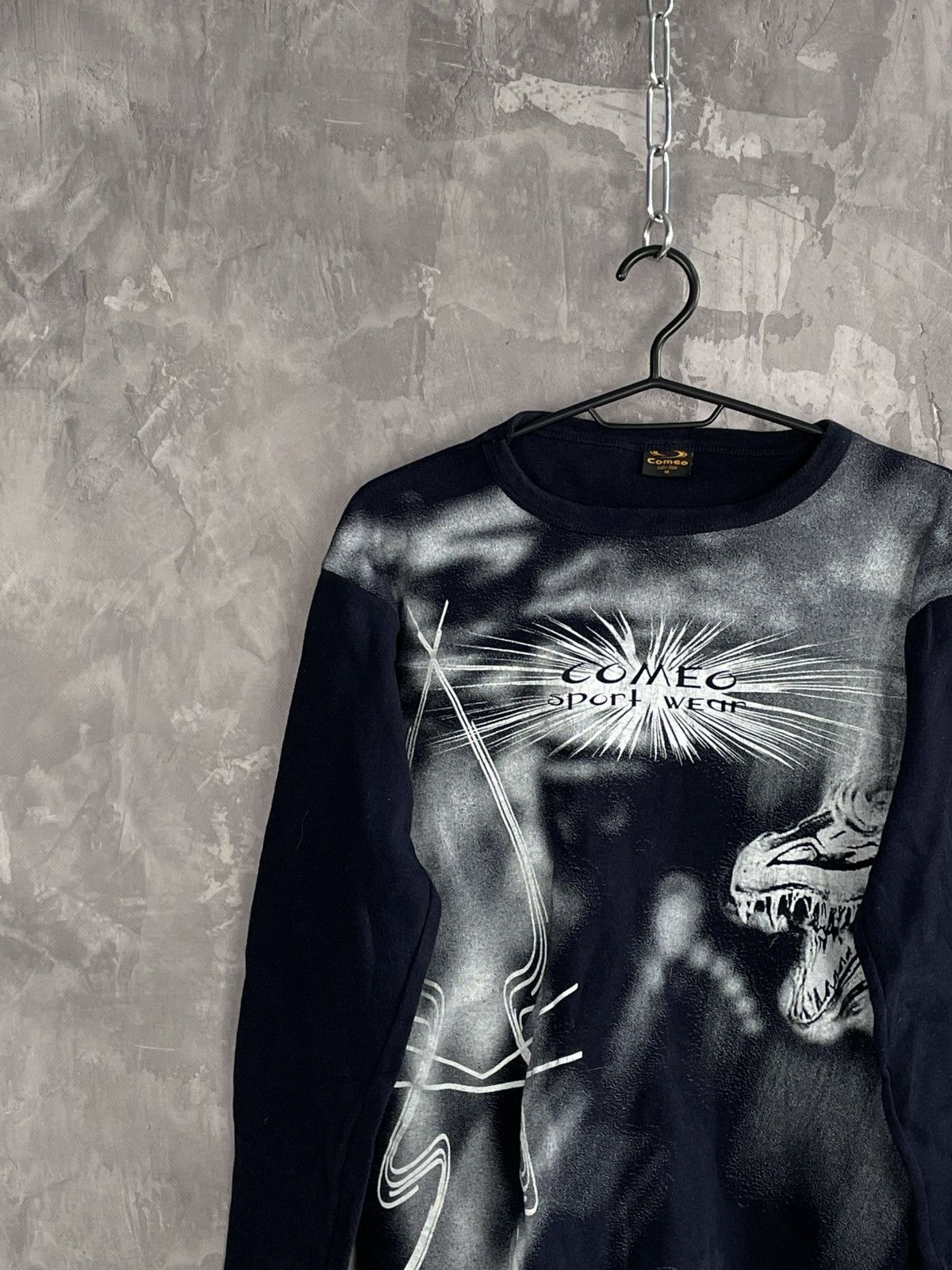 Japanese Brand × Vintage Y2K Glamour Avant Garde Graphic Dragon Long Sleeve Size US M / EU 48-50 / 2 - 3 Thumbnail