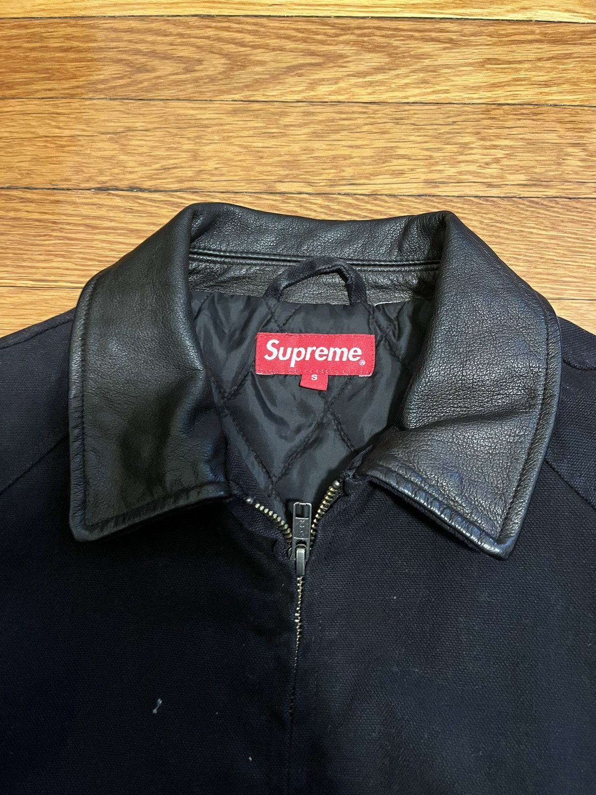 ジャケット・アウター FW20 SUPREME LEATHER COLLAR WORK JACKET Supreme シュプリーム 20AW Leather Collar Work Jacket レザー カラー