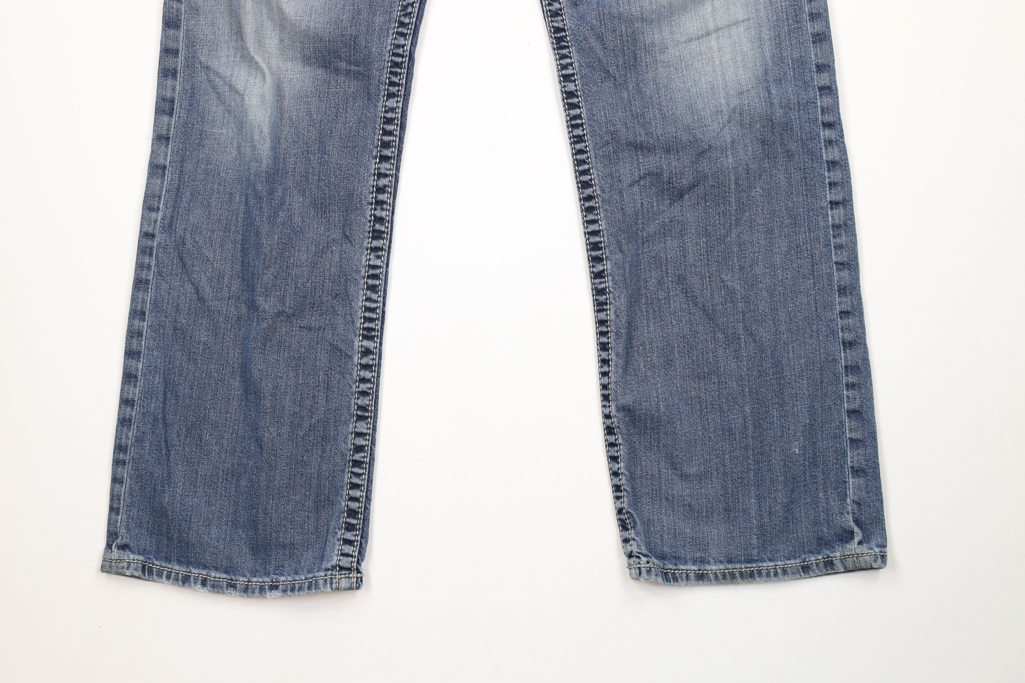 Vintage Buckle BKE Thick Stitch Stretch Jake Bootleg Denim Jeans Size US 33 - 4 Thumbnail