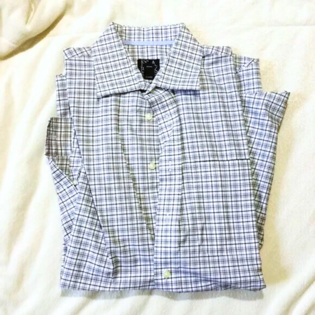 Jos. A. Bank Jos A. Bank Gray Plaid Button Down Shirt | Size M Size US M / EU 48-50 / 2 - 2 Thumbnail