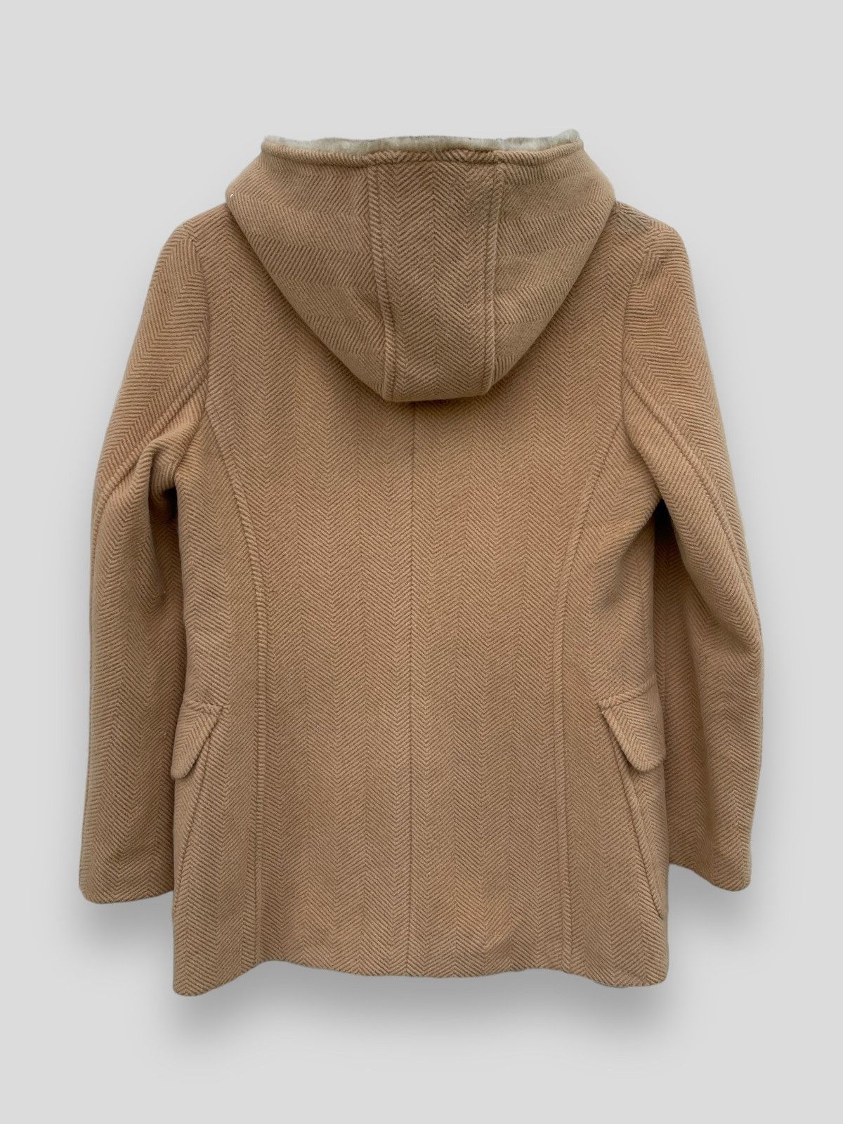 Japanese Brand 🔥YOHJI YAMAMOTO INED x ANGORA WOOL DUFFLE HOODIE JACKET Size M / US 6-8 / IT 42-44 - 2 Thumbnail