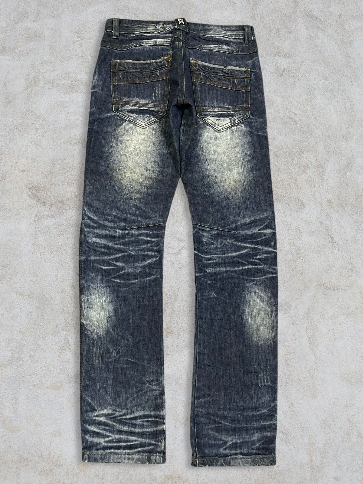 Seditionaries Vintage Japanese Denim Punk Ministry Crazy Washed Goth Jeans Size US 30 / EU 46 - 6 Thumbnail