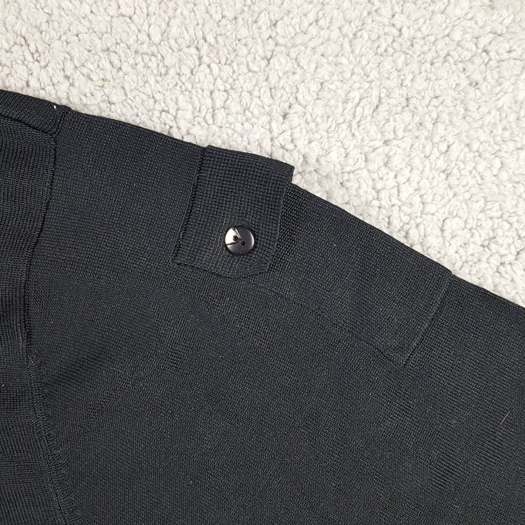 Vintage VINTAGE Jamie Sadock Black Silk Knit Cardigan Sweater Women's XL Long Sleeve Frog Button Preppy 90s Retro Size XL / US 12-14 / IT 48-50 - 5 Thumbnail