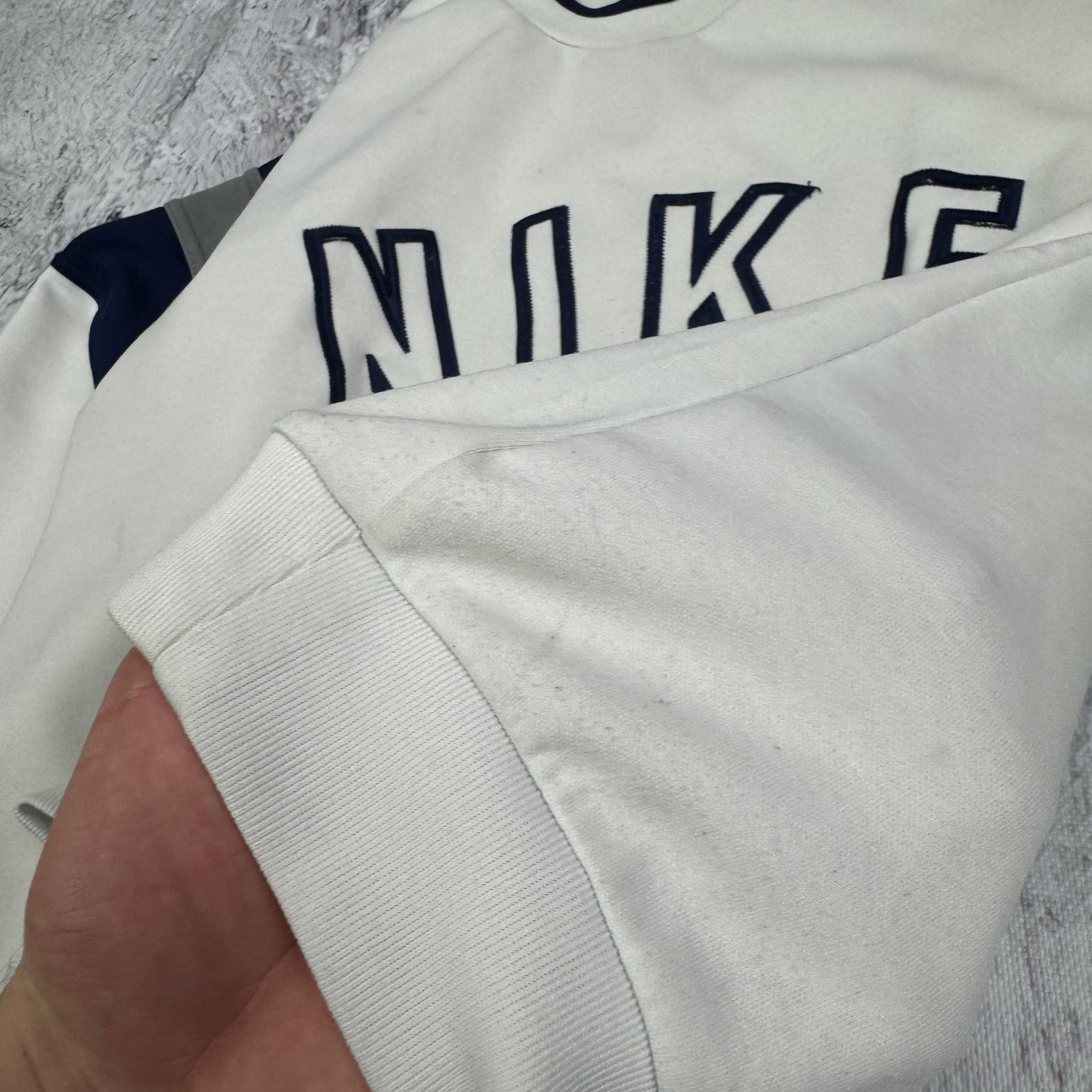 Nike Nike Men's Swoosh Embroidered Spell Out Pullover Sweatshirt Size US S / EU 44-46 / 1 - 11 Thumbnail