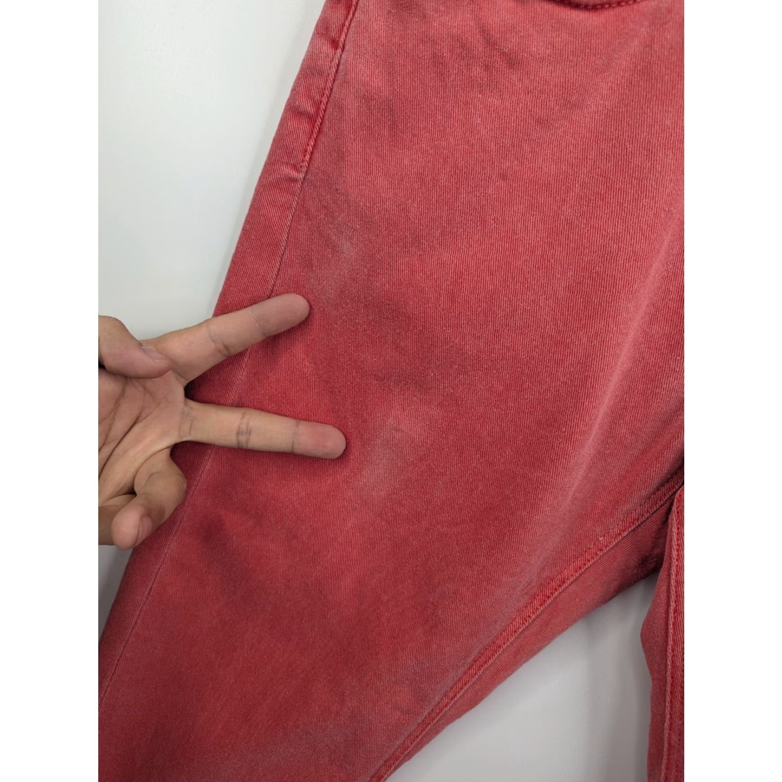 Michael Kors Michael Kors Pants Men's Slim Straight Leg 32 Red Pink Parker Chino Casual Size US 32 / EU 48 - 3 Thumbnail