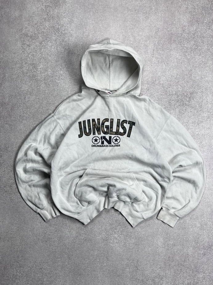 Japanese Brand Vintage Junglist Drum&Bass Boxy Archival Hoodie M Size US M / EU 48-50 / 2 - 1 Thumbnail