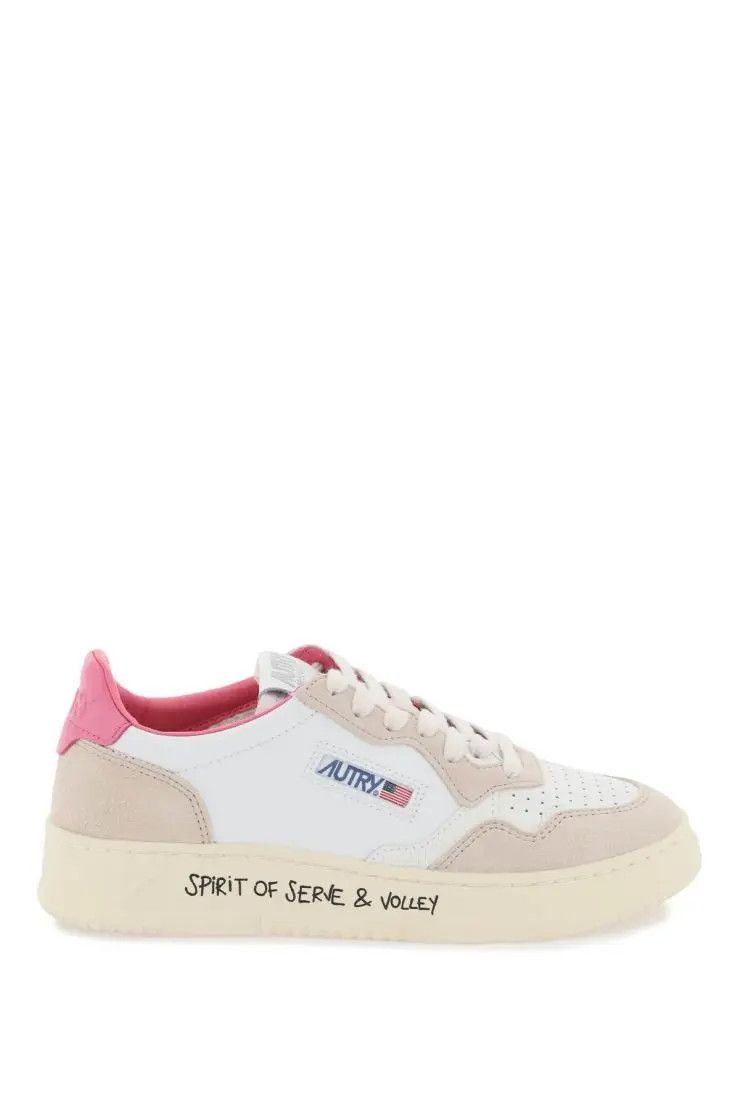 image of Autry O1S22I1N0324 Medalist Low Sneakers In White/beige/pink, Women's (Size 9)