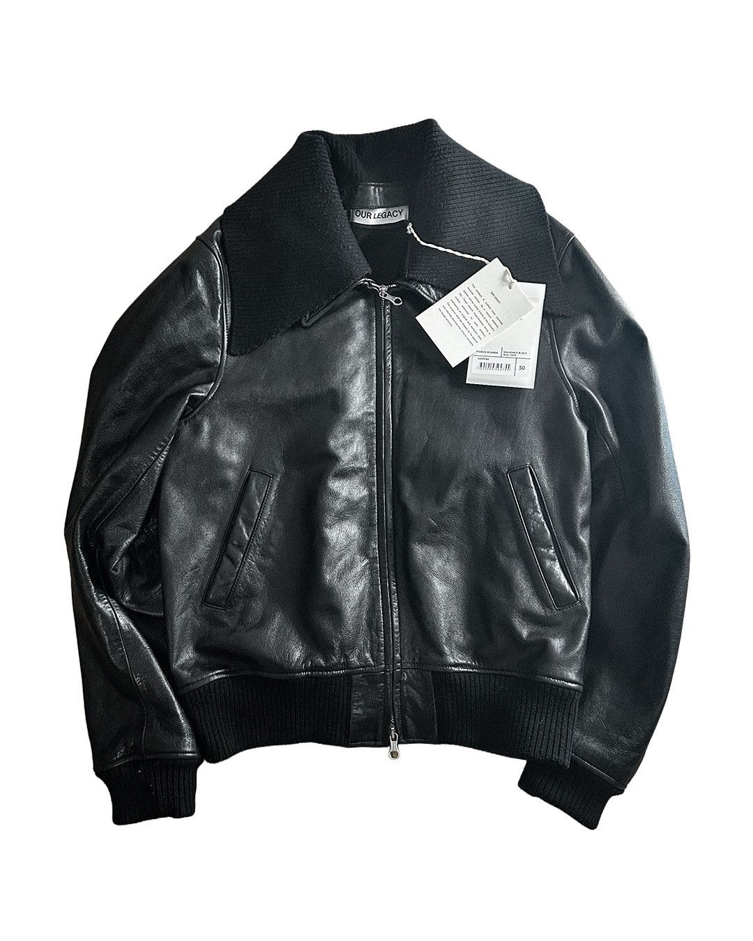 Our Legacy Mini Black Leather Jacket | Grailed