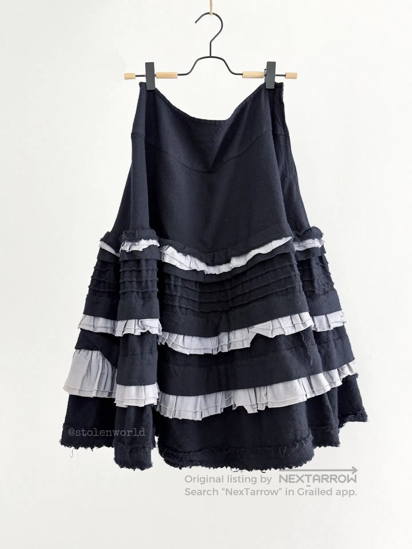 Comme des Garcons comme des garcons ruffled cake skirt. Size 23" - 4 Thumbnail
