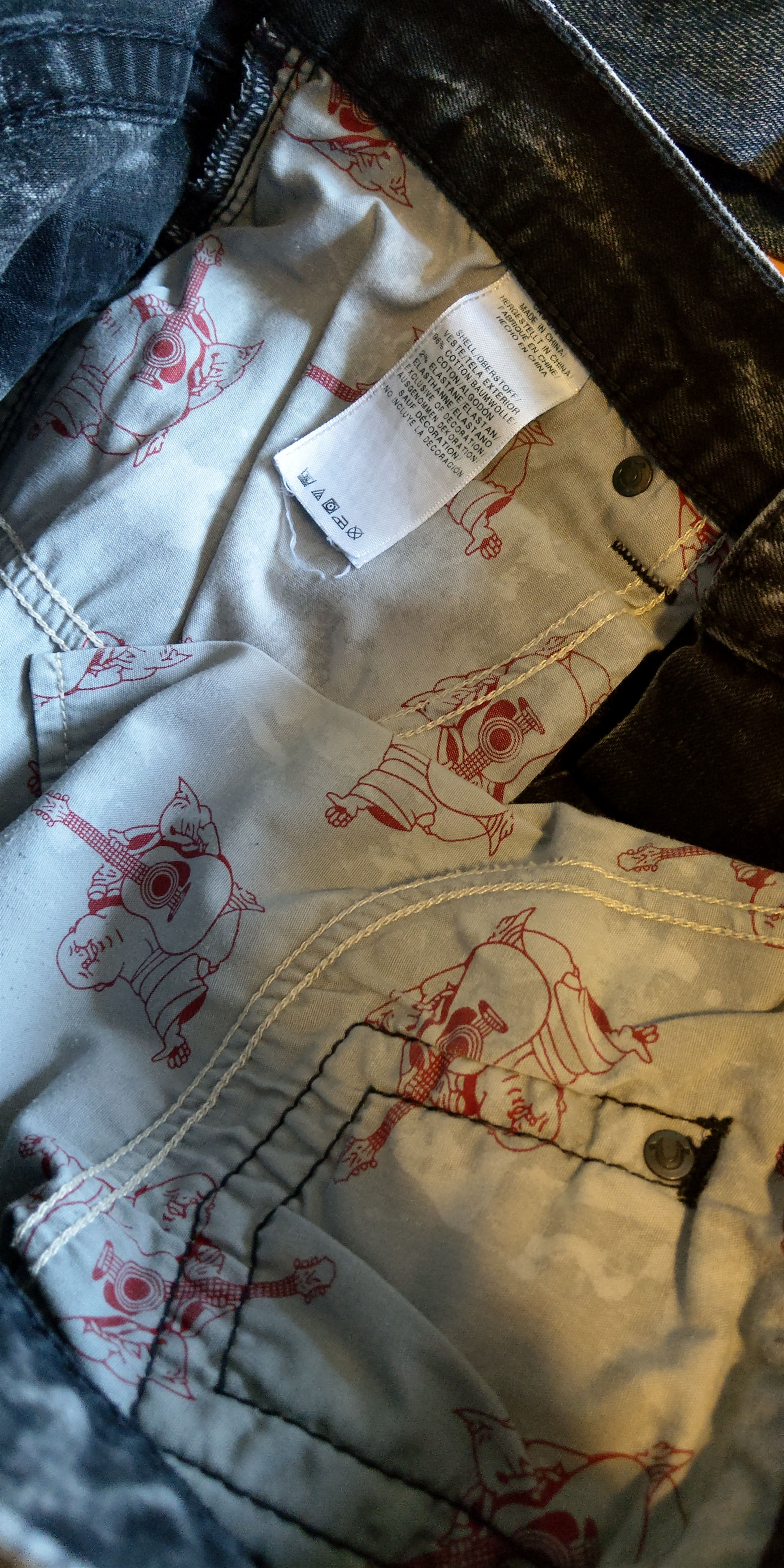True Religion Rare 'Slim Moto' Pants True Religion Denim Goth alt Rage Neo Size US 32 / EU 48 - 12 Thumbnail