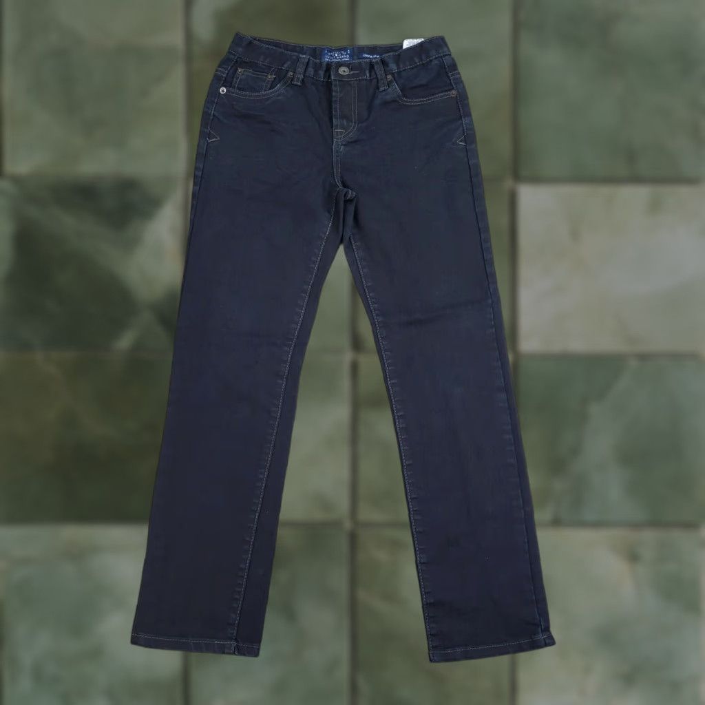 Lucky Brand Lucky Brand Womens Cooper Slim Stretch Dark Wash Blue Denim Jeans 14 Size 36" / US 14 / IT 50 - 1 Thumbnail