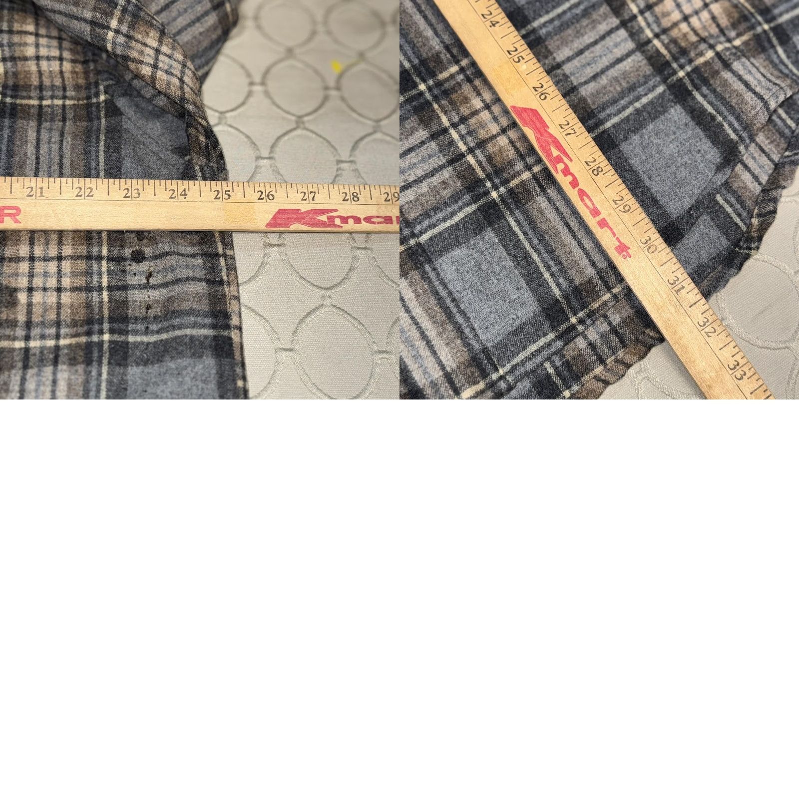 Pendleton Pendleton Shirt Mens Large Gray Tan Plaid 100% Virgin Wool Lined Elbow Patches Button-Up Wool Suede Pocket Size US L / EU 52-54 / 3 - 8 Thumbnail