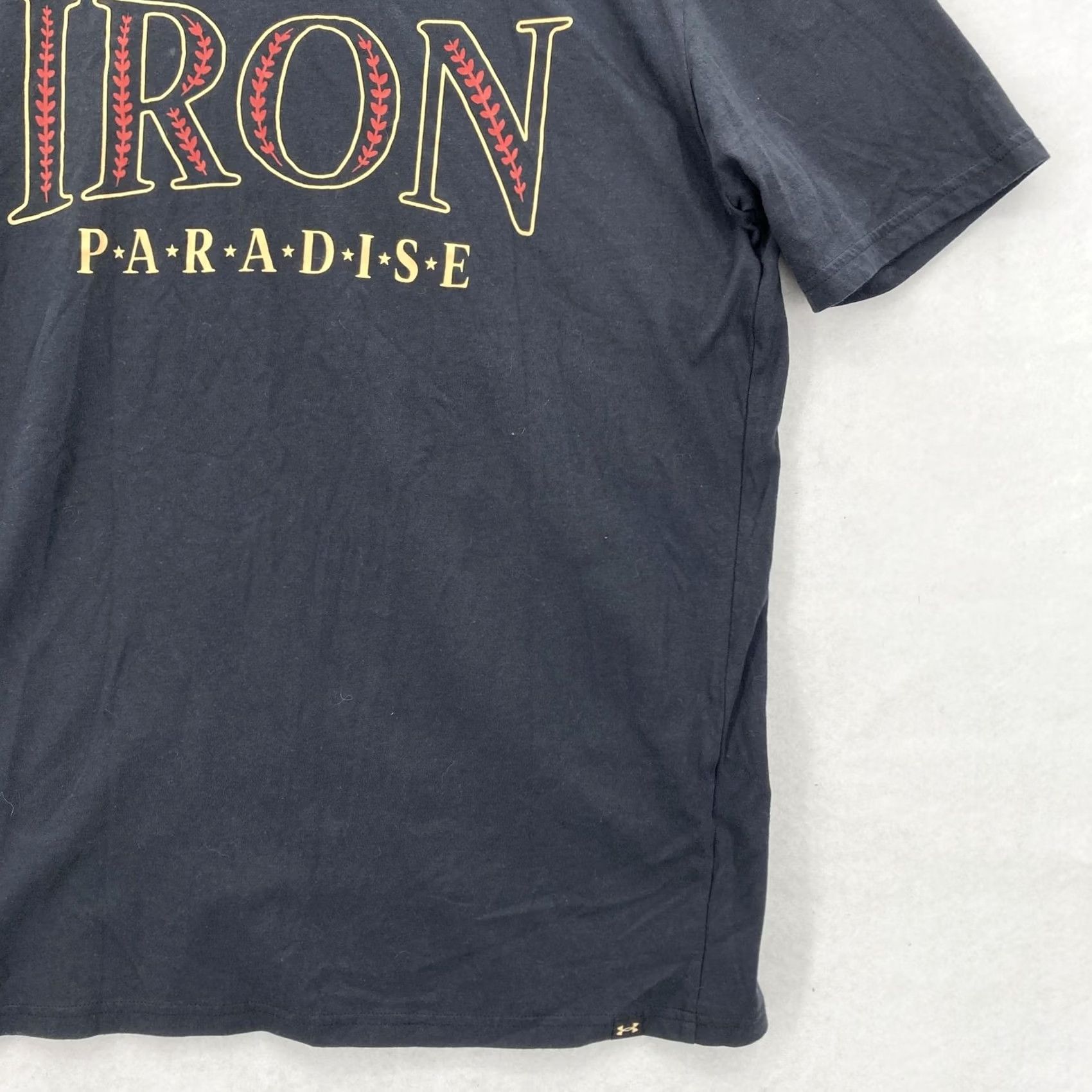 Under Armour VINTAGE Under Armour Project Rock Shirt Mens L Black Iron Paradise Graphic Training Size US L / EU 52-54 / 3 - 3 Thumbnail