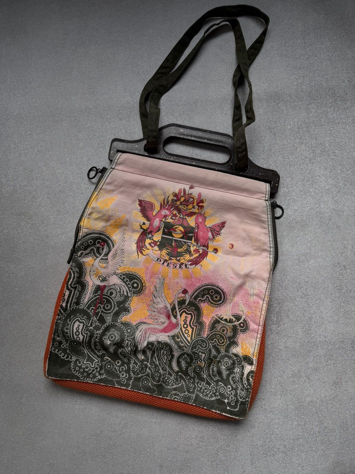 Diesel Rare Diesel Vintage Tote Bag Graphic Print Shopper Bag Y2K Size ONE SIZE - 1 Thumbnail