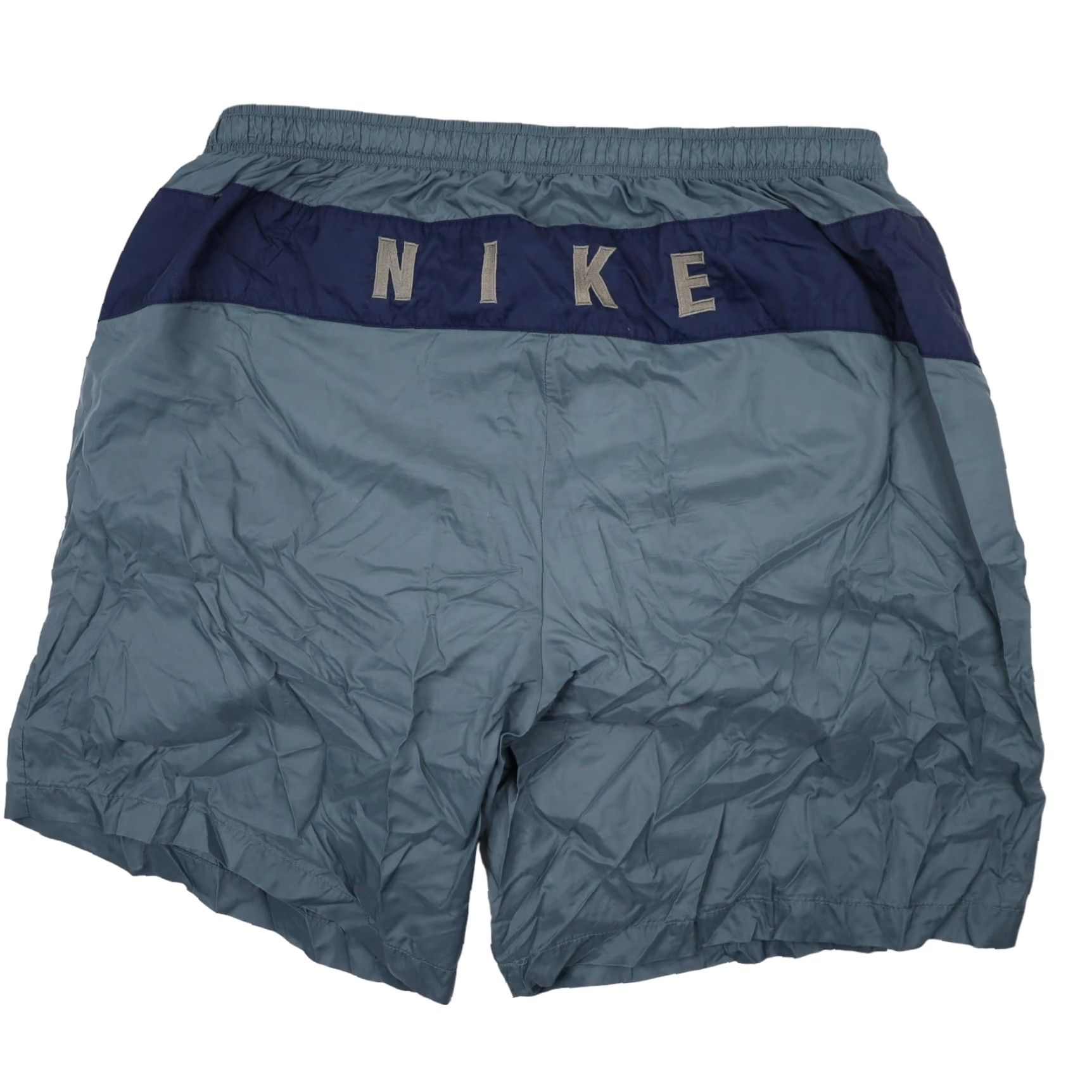 Nike VINTAGE 90s Nike Spellout Swim Trunks Blue XXL Men Rash Guard Swim Trunks Nike Mens XXL Blue 90s Spellout Size US 39 - 2 Thumbnail