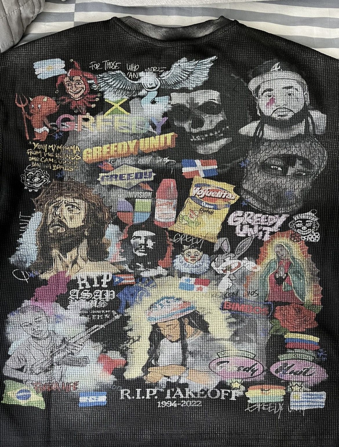 Greedy Unit *unworn*Greedy Unit black all over thermal print Size US L / EU 52-54 / 3 - 7 Thumbnail