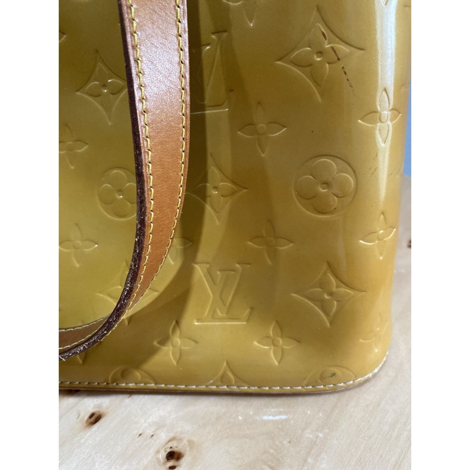 Louis Vuitton Louis Vuitton Houston Top Handle Bag Yellow Leather Size ONE SIZE - 5 Thumbnail