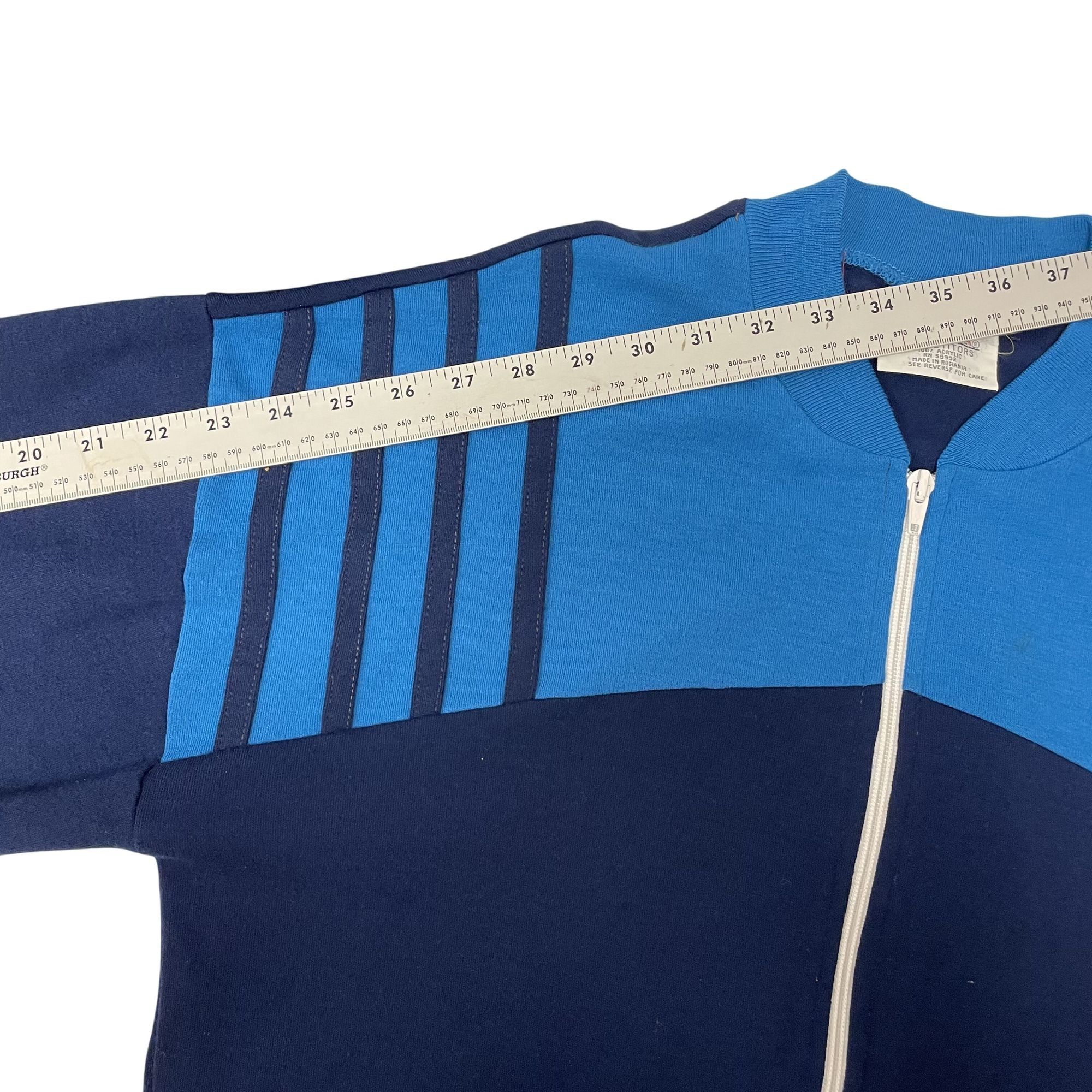McGregor Vtg McGregor 2 TONE Blue COLORBLOCK Stripe Jacket Size US M / EU 48-50 / 2 - 9 Thumbnail