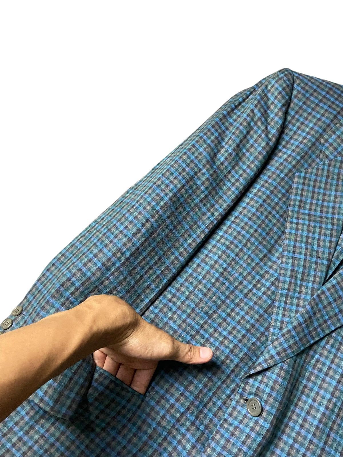 Givenchy Vintage GIVENCHY Checkered Blazer (139) Size US XXS / EU 40 - 5 Thumbnail