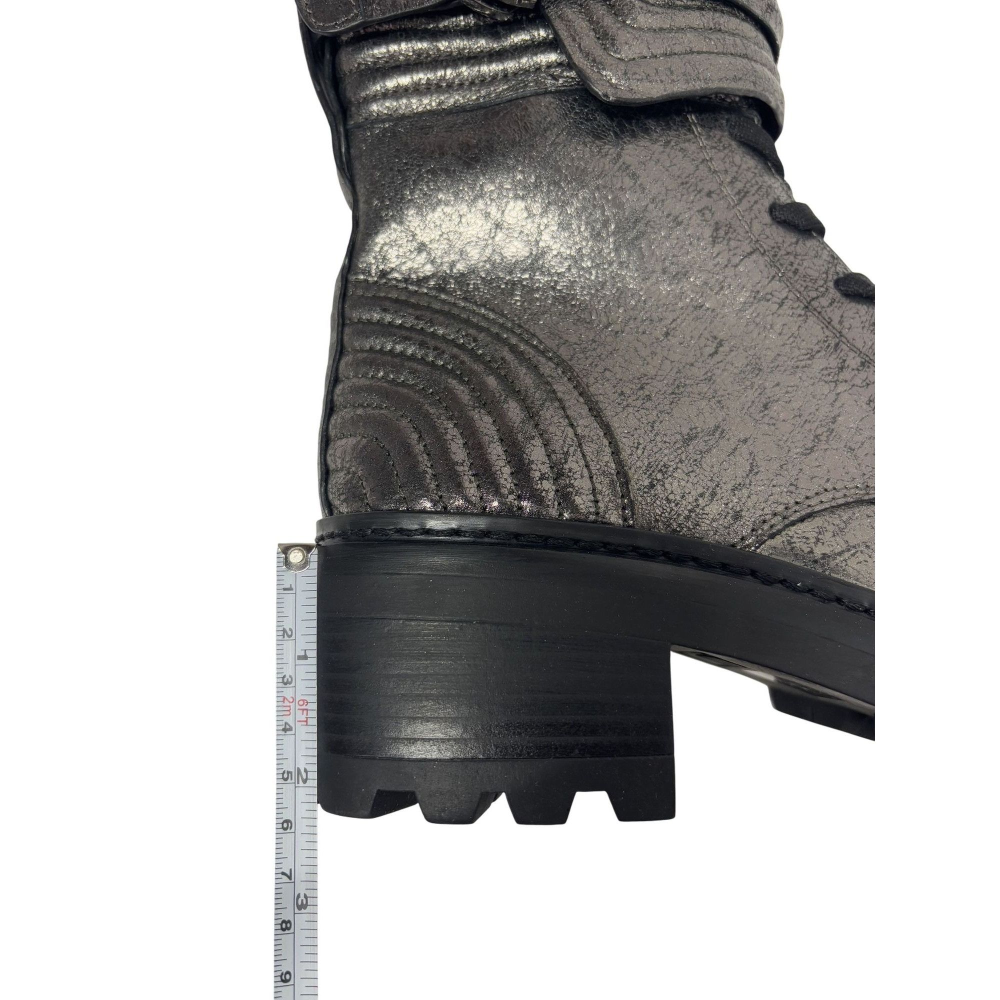 DKNY DKNY / Basia Combat / Metallic / Boots With Side Zipper & B Size US 10 / IT 40 - 6 Thumbnail