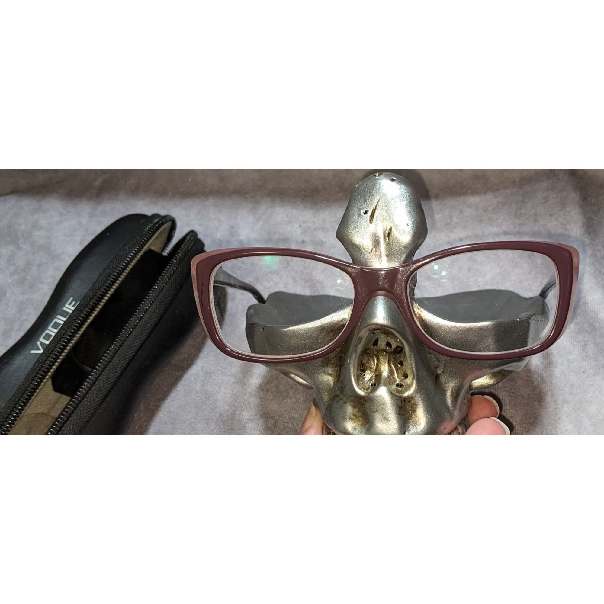 Vogue Vogue Eyewear Mauve Purple Rectangular Frames With Case & Cl Size ONE SIZE - 10 Thumbnail