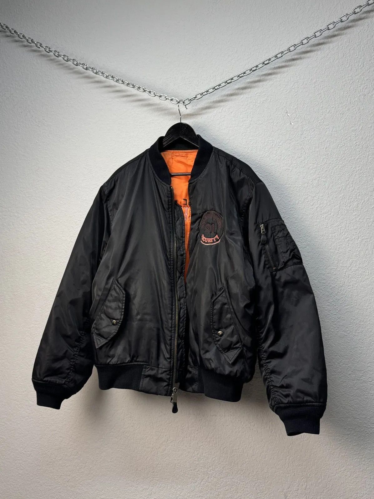 Alpha Industries OKAMOTO Security INDUSTRIES MA1 BOMBER JACKET FADED COLORS Size US L / EU 52-54 / 3 - 2 Thumbnail