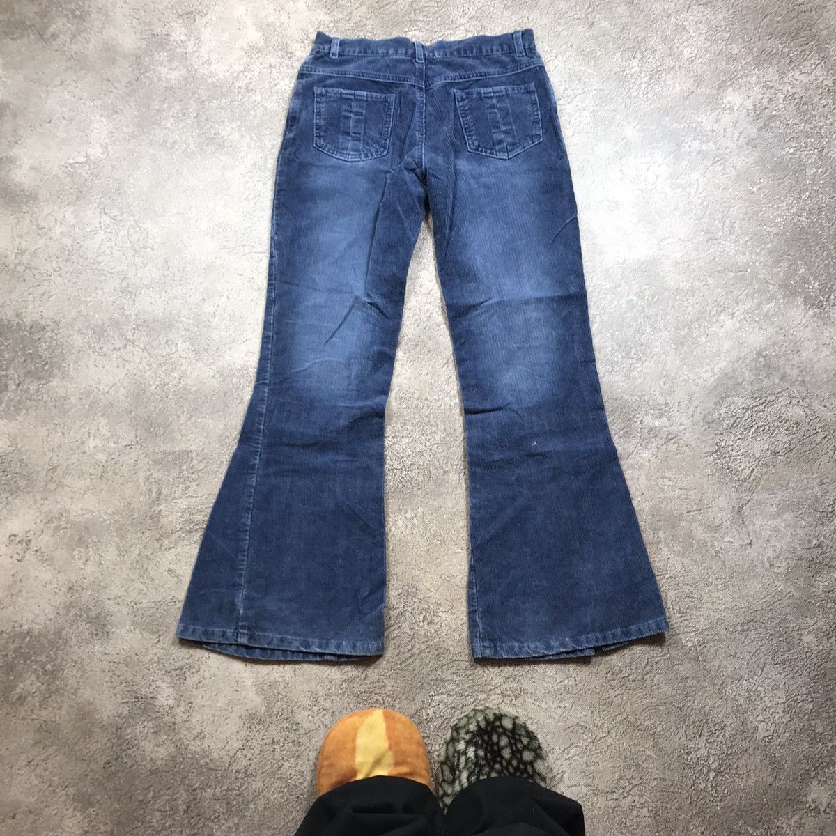 Vintage Vintage 90s Y2K Baggy Flared Jeans Low Rise Grunge Faded 29 Size 29" - 4 Thumbnail