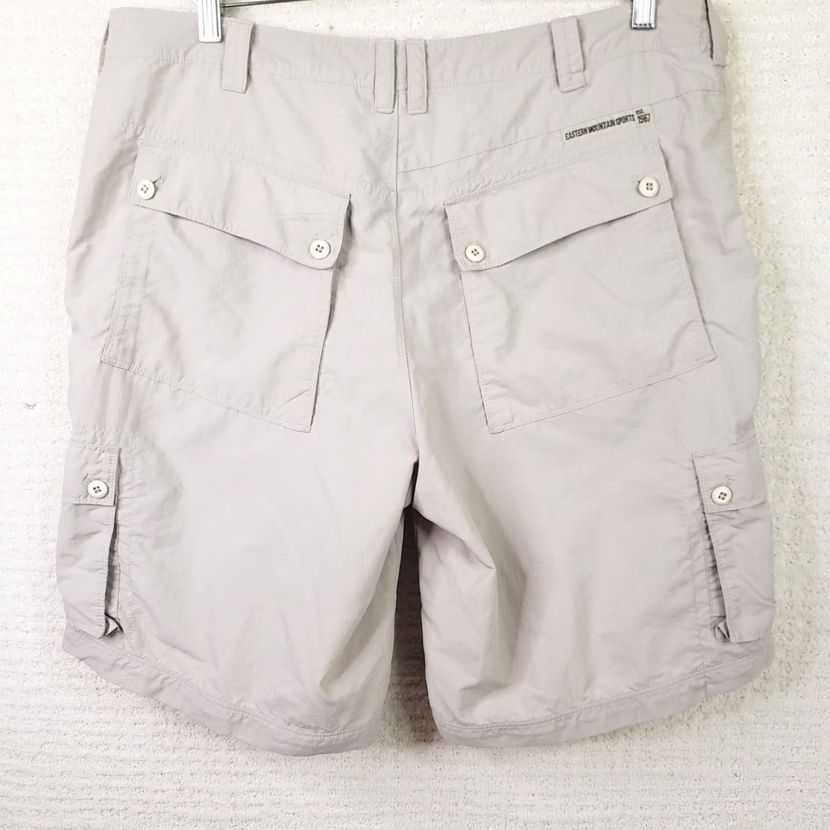 Eastern Mountain Sports EMS Eastern Mountain Sports Hiking Cargo Nylon Shorts Men's 38 Reg Beige Putty Cargo Regular 9in Inseam Men's Beige Nylon Convertible Shorts Size US 38 / EU 54 - 6 Thumbnail