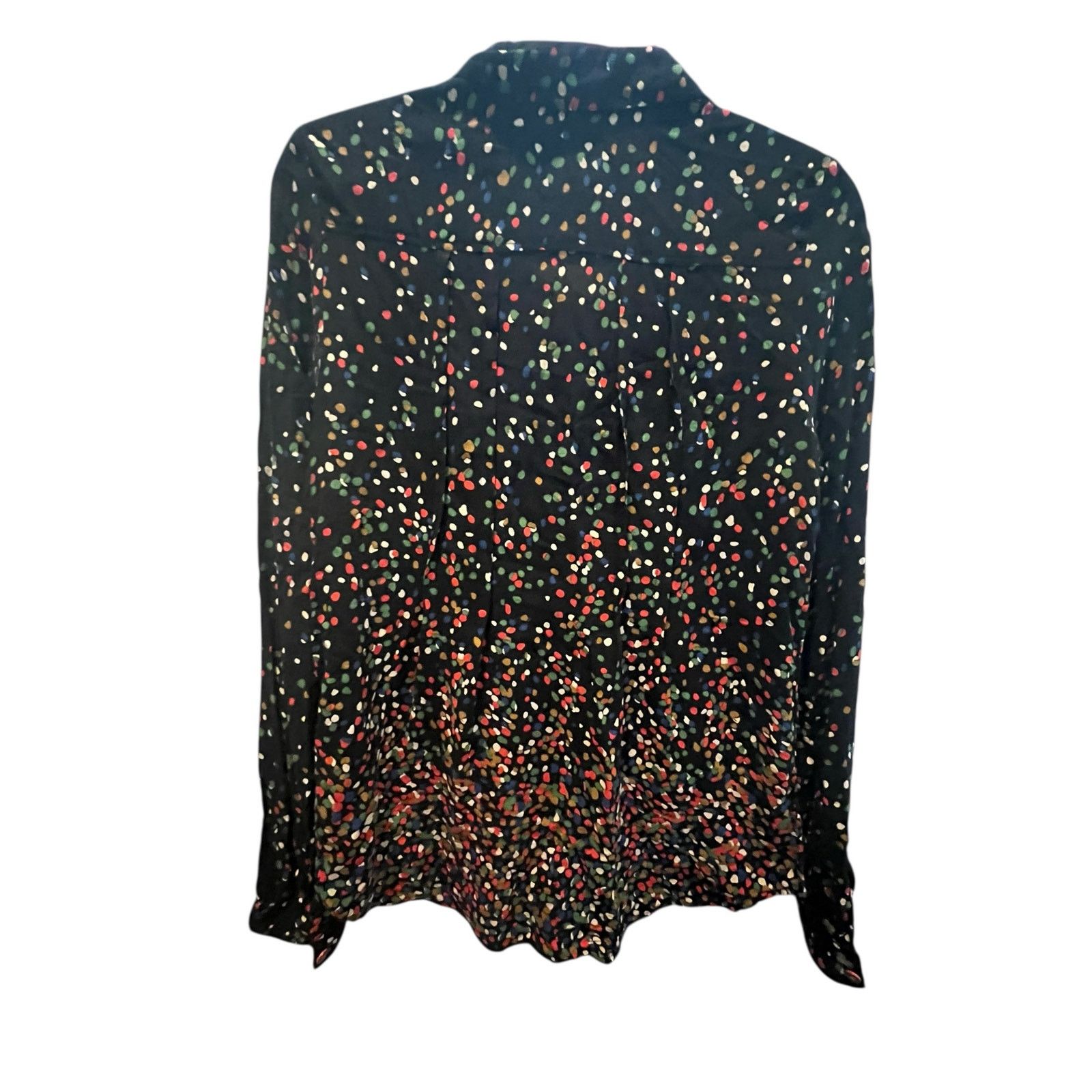 Anthropologie Maeve Anthropologie Multicolor Dot Blouse | Size 6 EUC Size M / US 6-8 / IT 42-44 - 3 Thumbnail