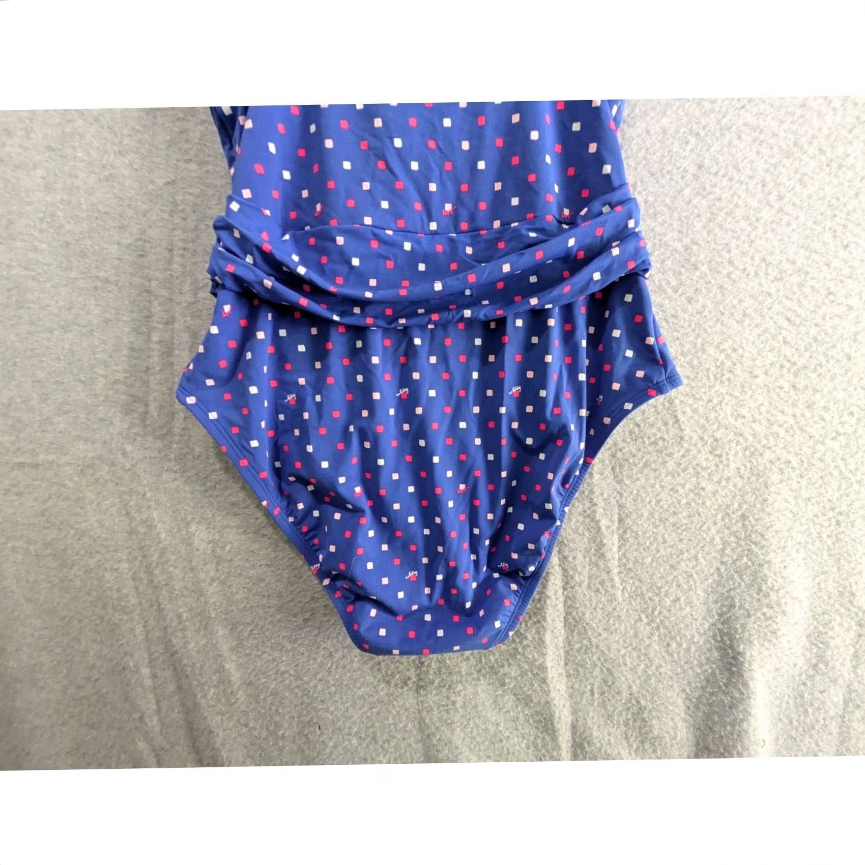 Lilly Pulitzer Lilly Pulitzer Delphie Borealis Blue Lilly Squared One Piece Swimsuit Small Womens polyester? Size ONE SIZE - 7 Thumbnail