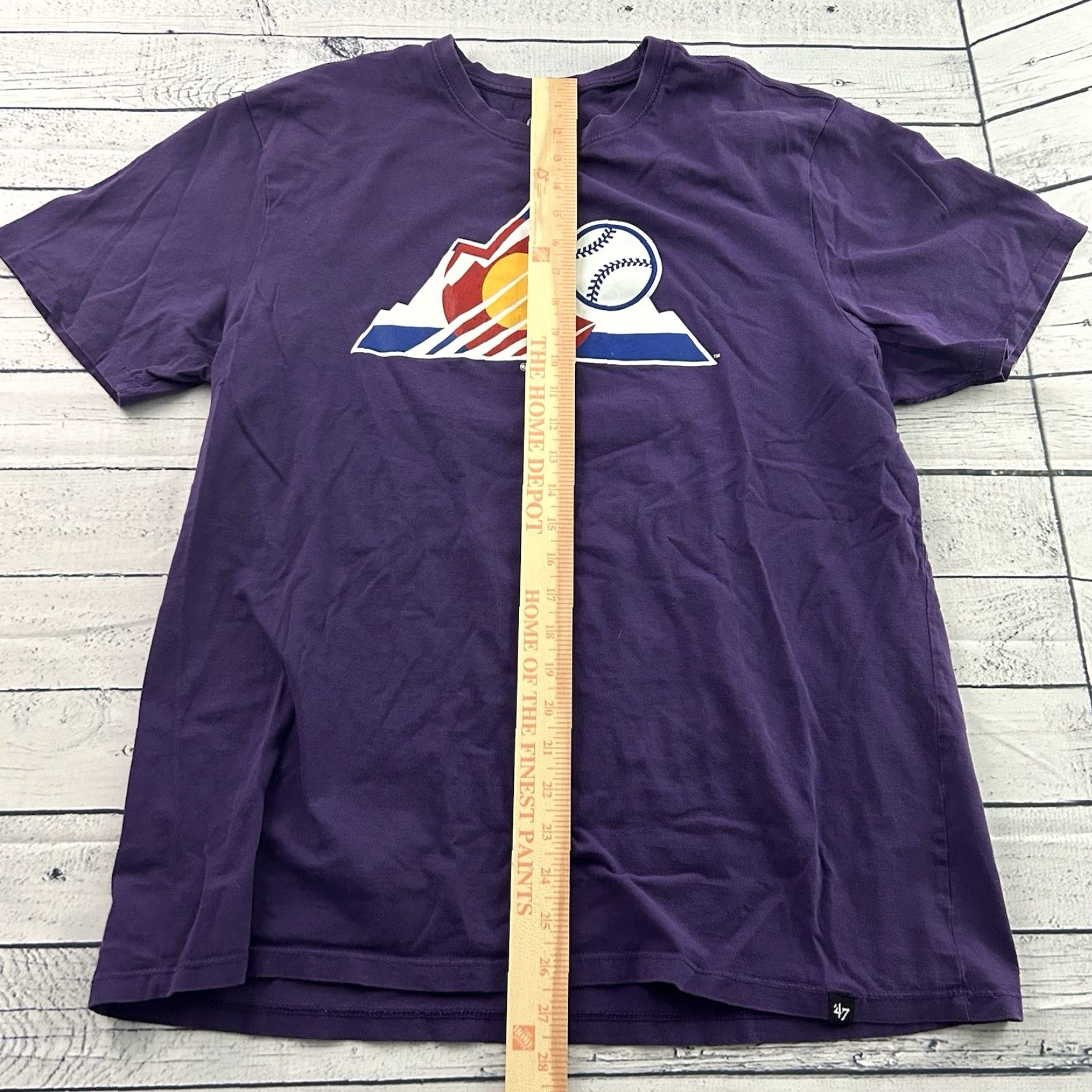 47 47 Colorado Rockies Short Sleeve T Shirt Men's XL Purple Size US XL / EU 56 / 4 - 4 Thumbnail
